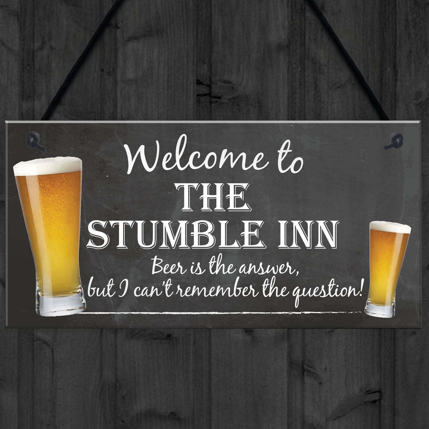 The Stumble Inn Novelty Hanging Plaque Pub Bar Gift Sign