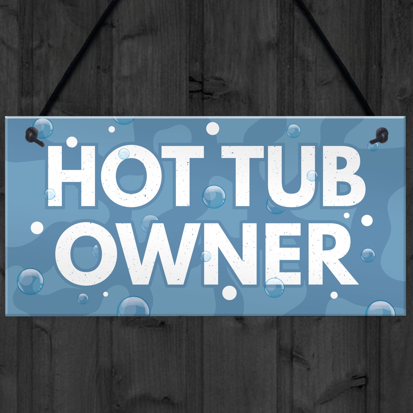 Novelty Hot Tub Sign Hanging Garden Plaque Home Decor Gifts