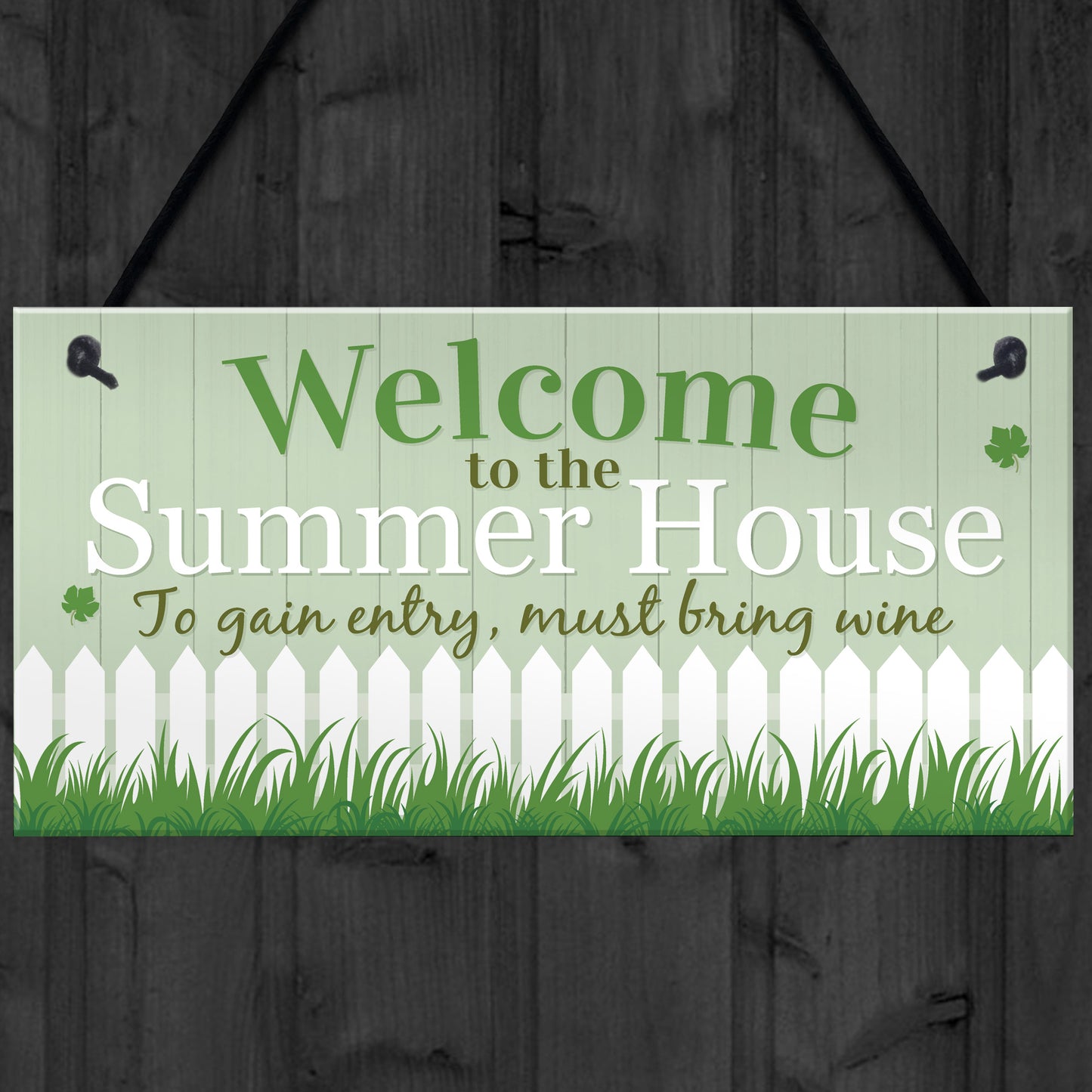 Welcome To Garden Novelty Plaque Summer House Sign Garden Shed