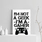 Xbox Fan Funny Gaming Print For Boys Bedroom Gaming Sign