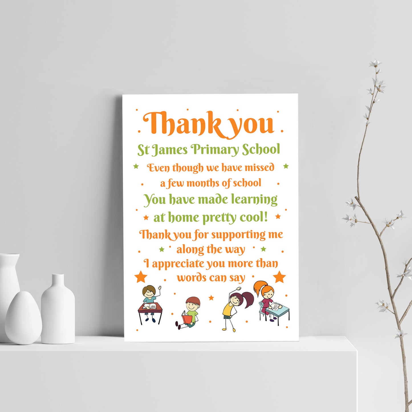 Special Thank You Poem Gift For Teacher Leaving Nursery