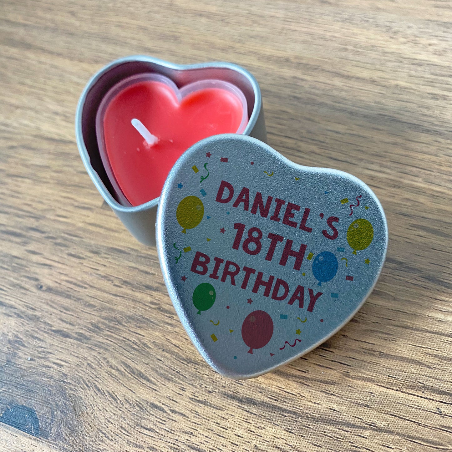 18th Birthday Gift For Son Daughter Personalised Heart Tin