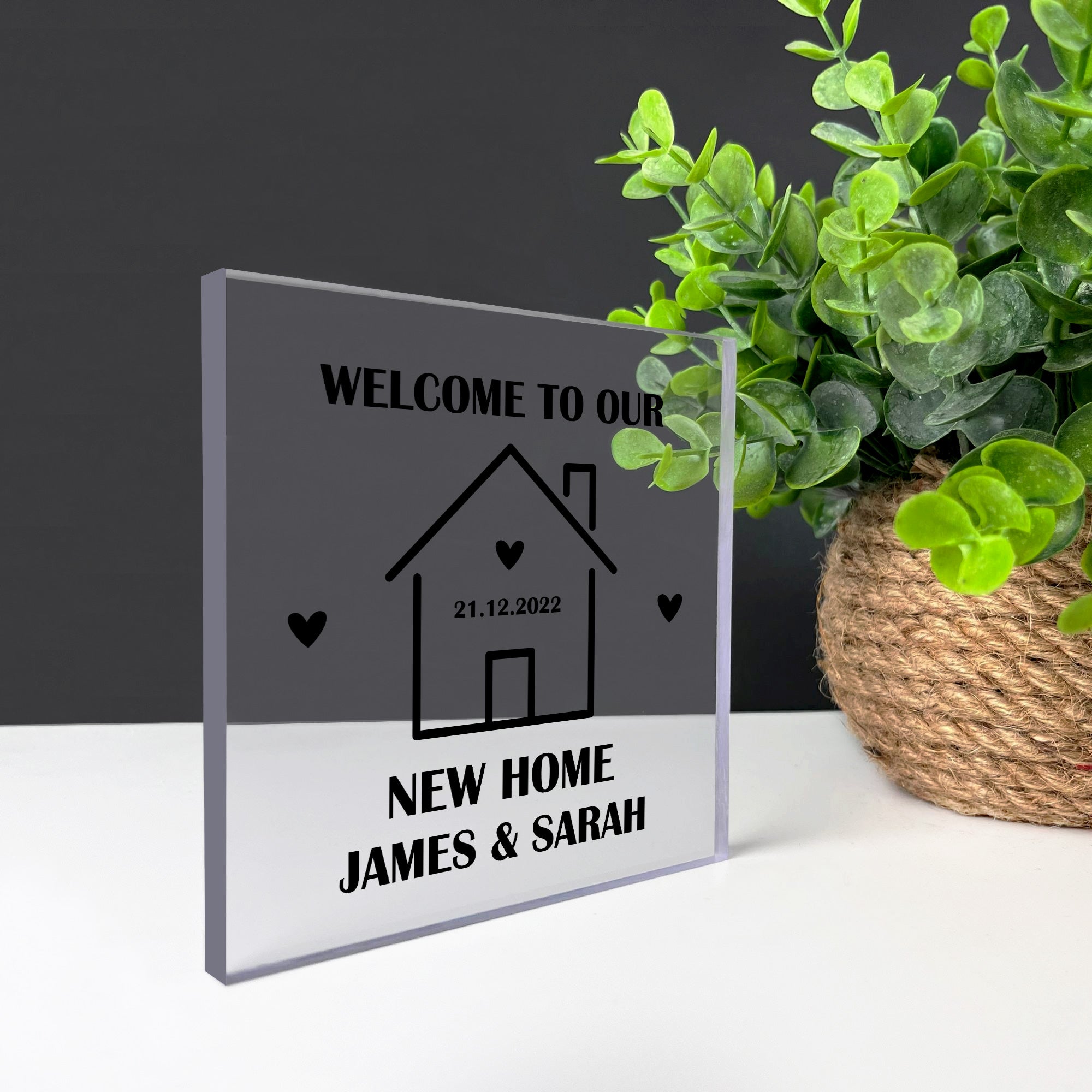 Housewarming Gift First Home, New Home Personalized Canvas Portrait Gift,  Our First Home Sign, Realtor Closing Gift, House Warming Gift - Etsy