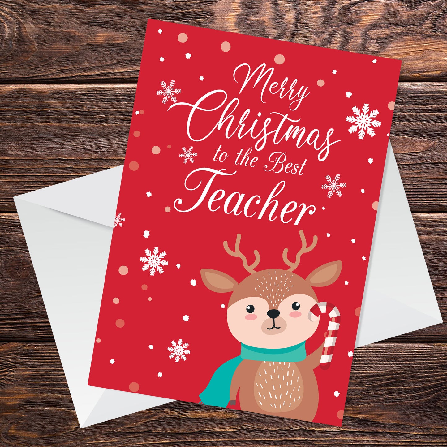 Christmas Card for Best Teachers Thank You Cards For School