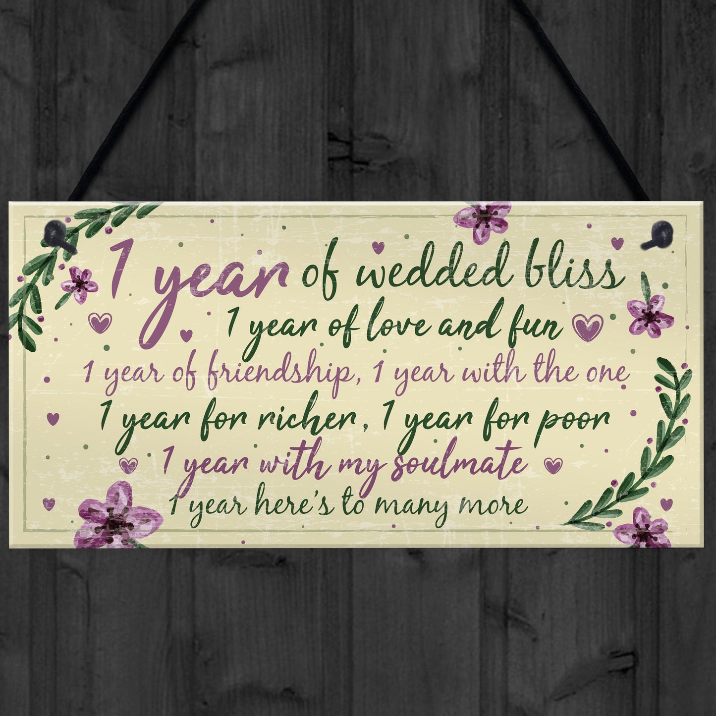 1st Wedding Anniversary Card Gift For Husband Wife First Year