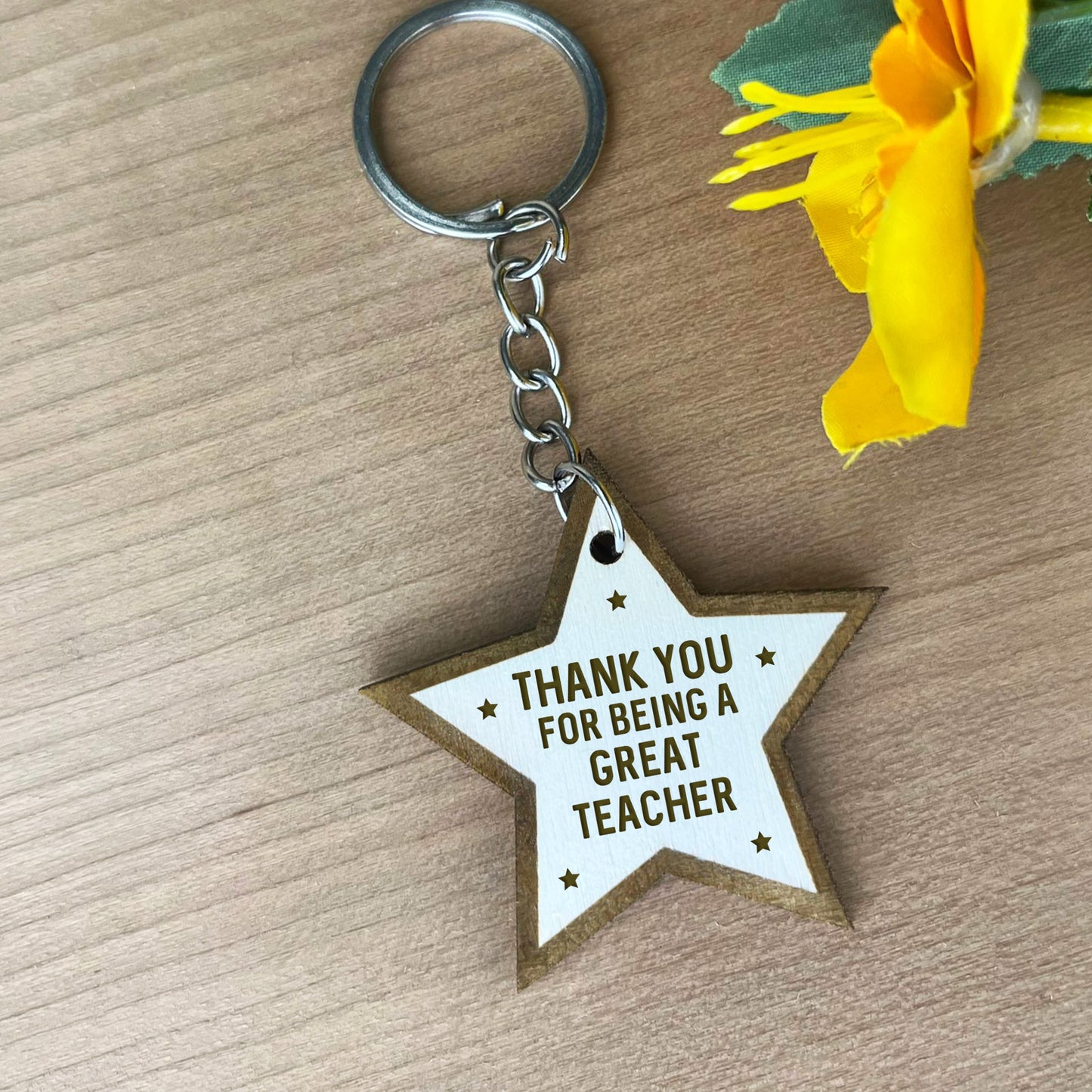 Teacher Keyring Thank You Gift From Student Leaving Gift