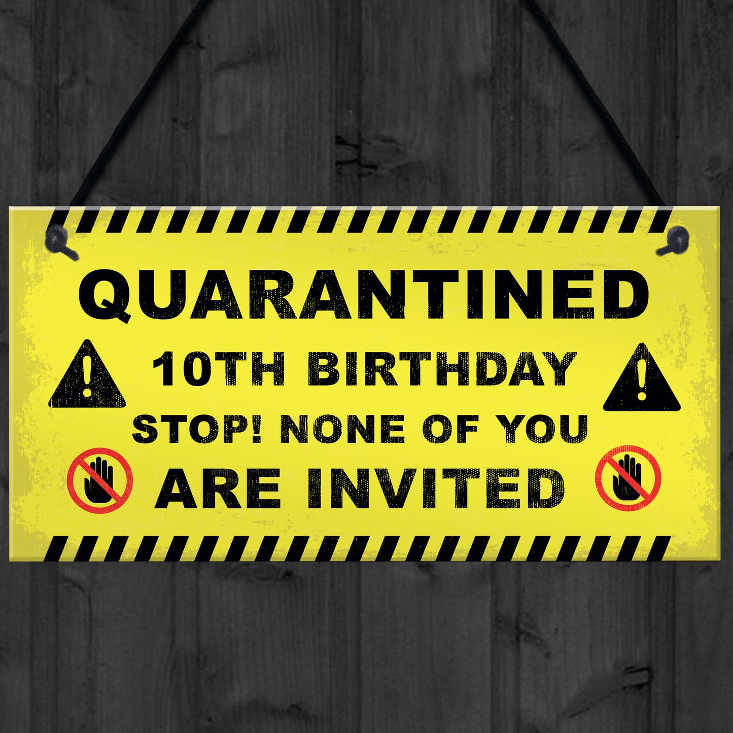 Novelty Quarantine Birthday Sign Funny 18th 21st Birthday Decor