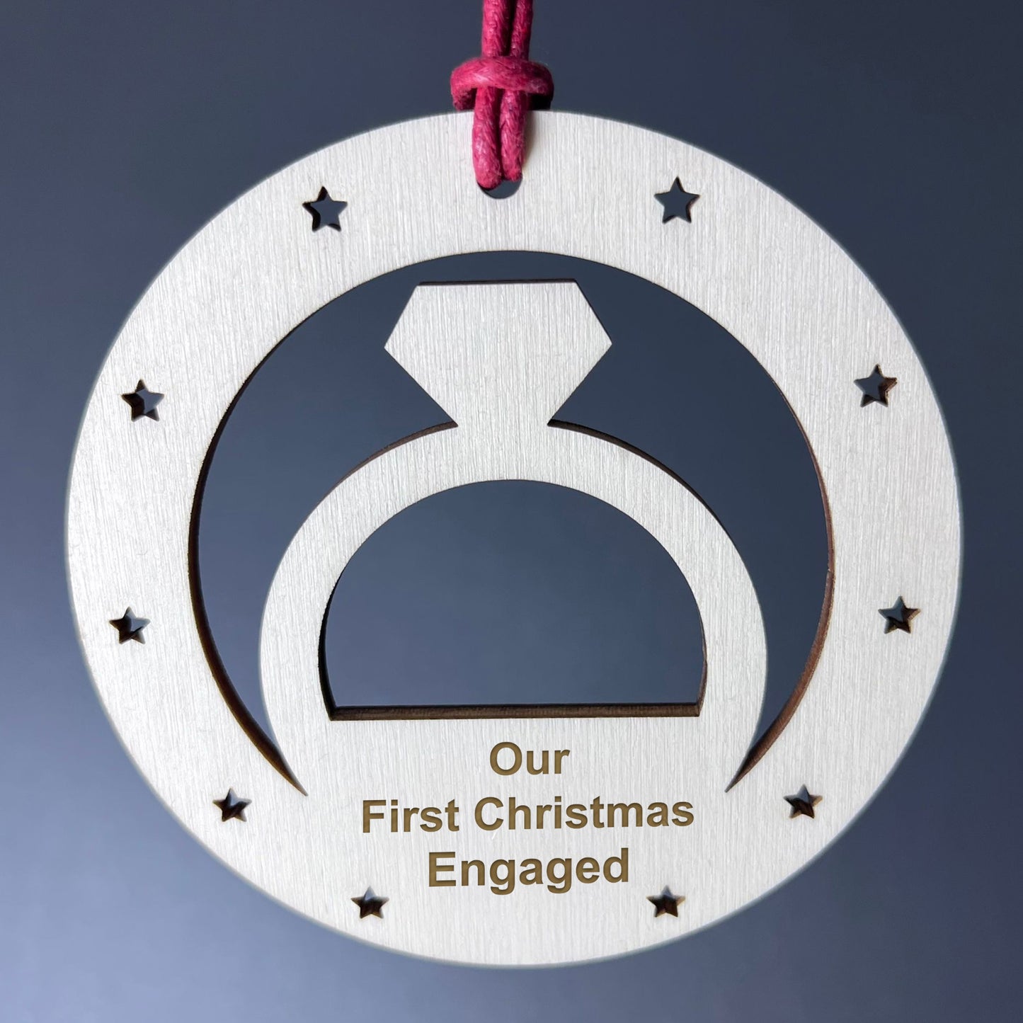 1st Christmas Bauble Engraved Christmas Tree Decoration