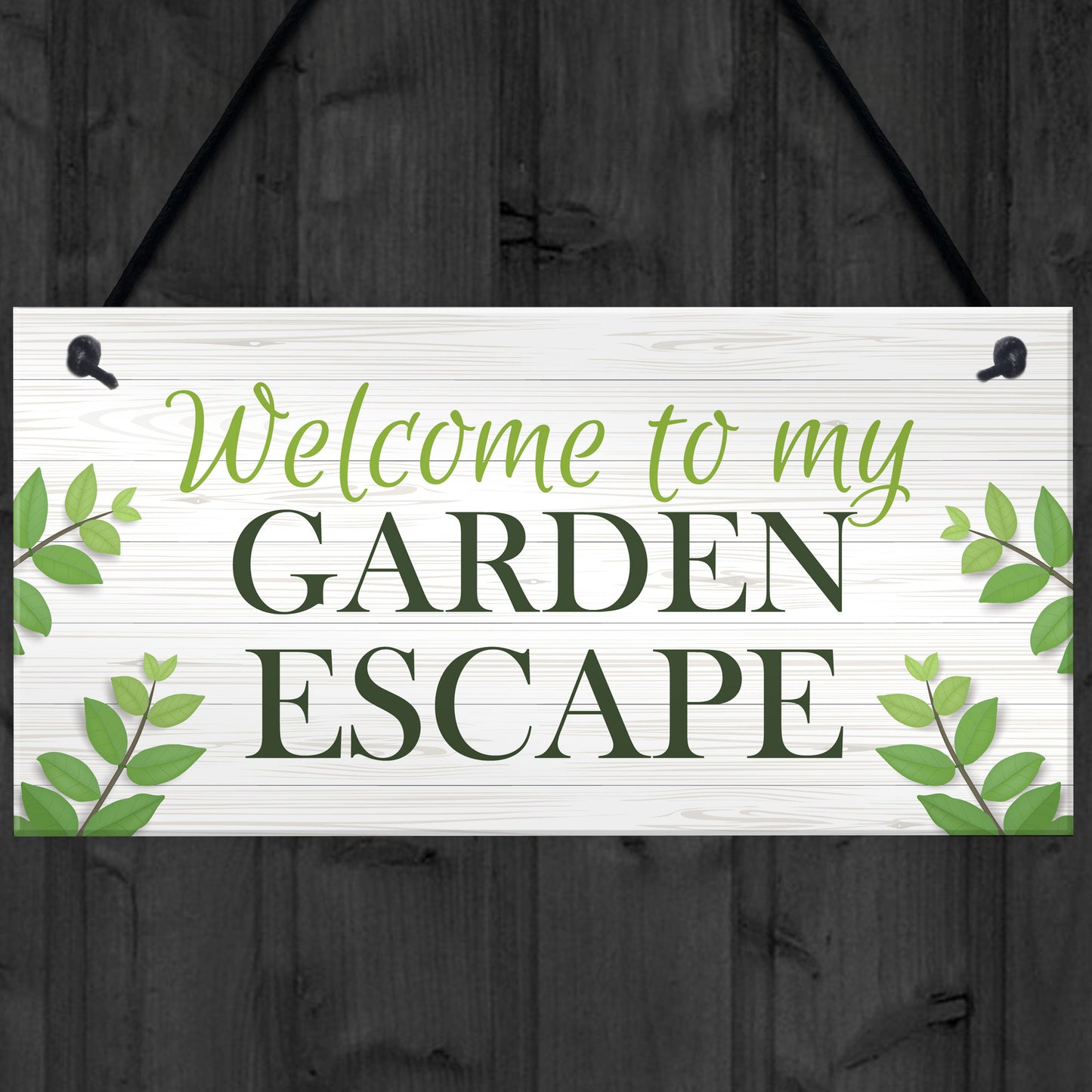 Garden Signs And Plaques Garden Escape Sign Summerhouse Shed