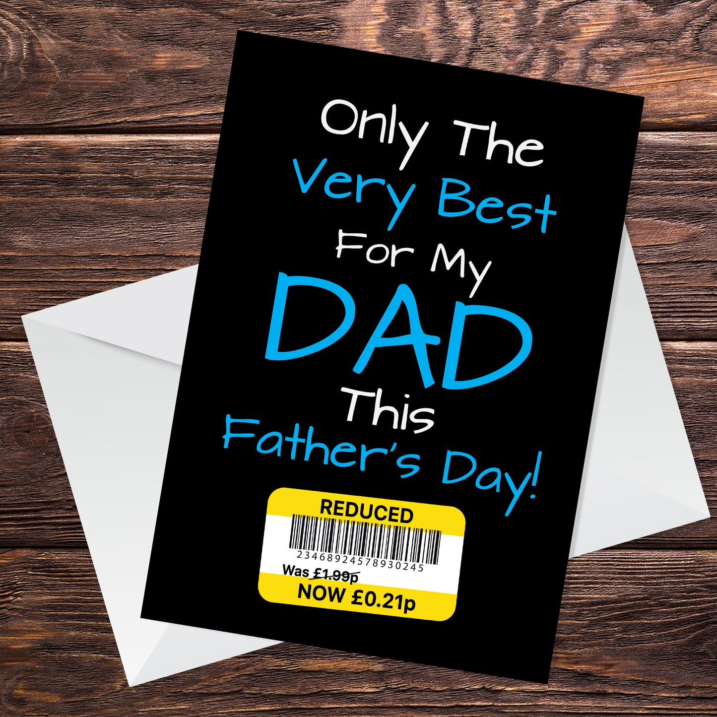 Reduced Cheap Funny Fathers Day Card From Daughter Son Child