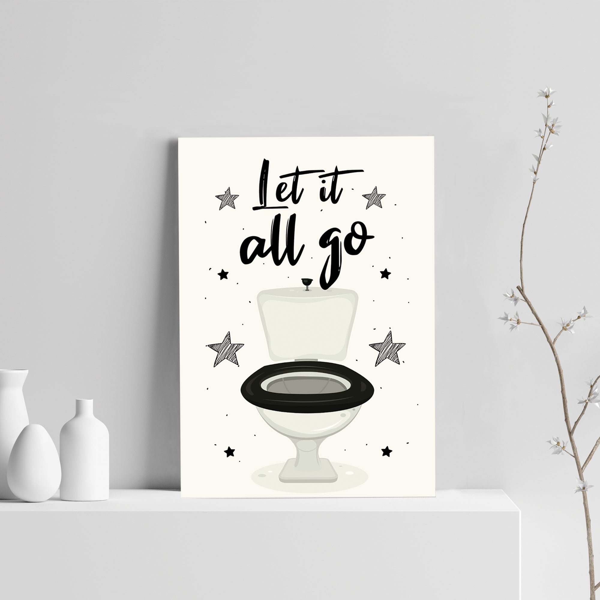 Toilet wall art online