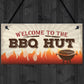 BBQ Hut Hanging Garden Sign Summer House Bar Man Cave Shed