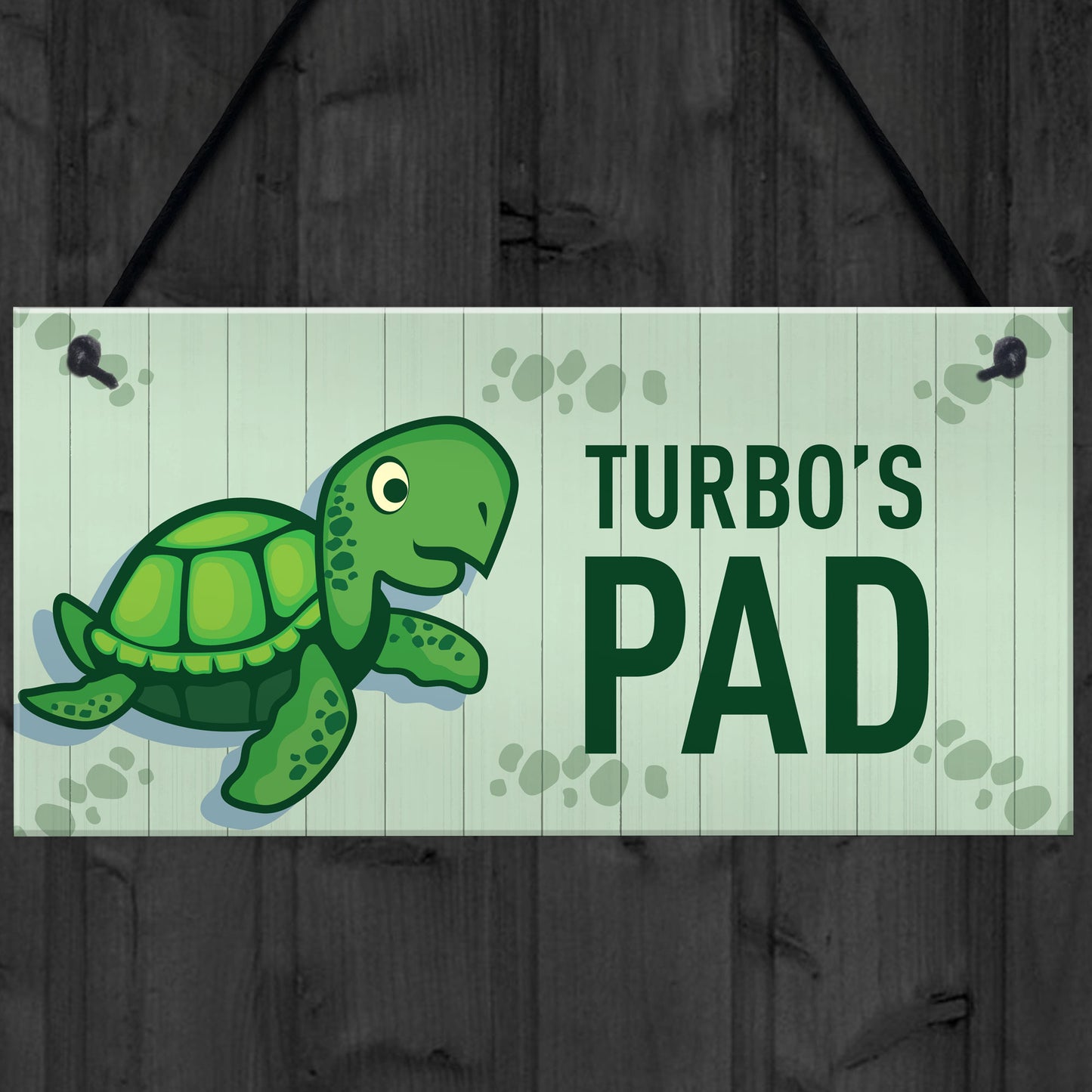 Turtoise Sign For Home PERSONALISED Pet Sign Turtle Sign