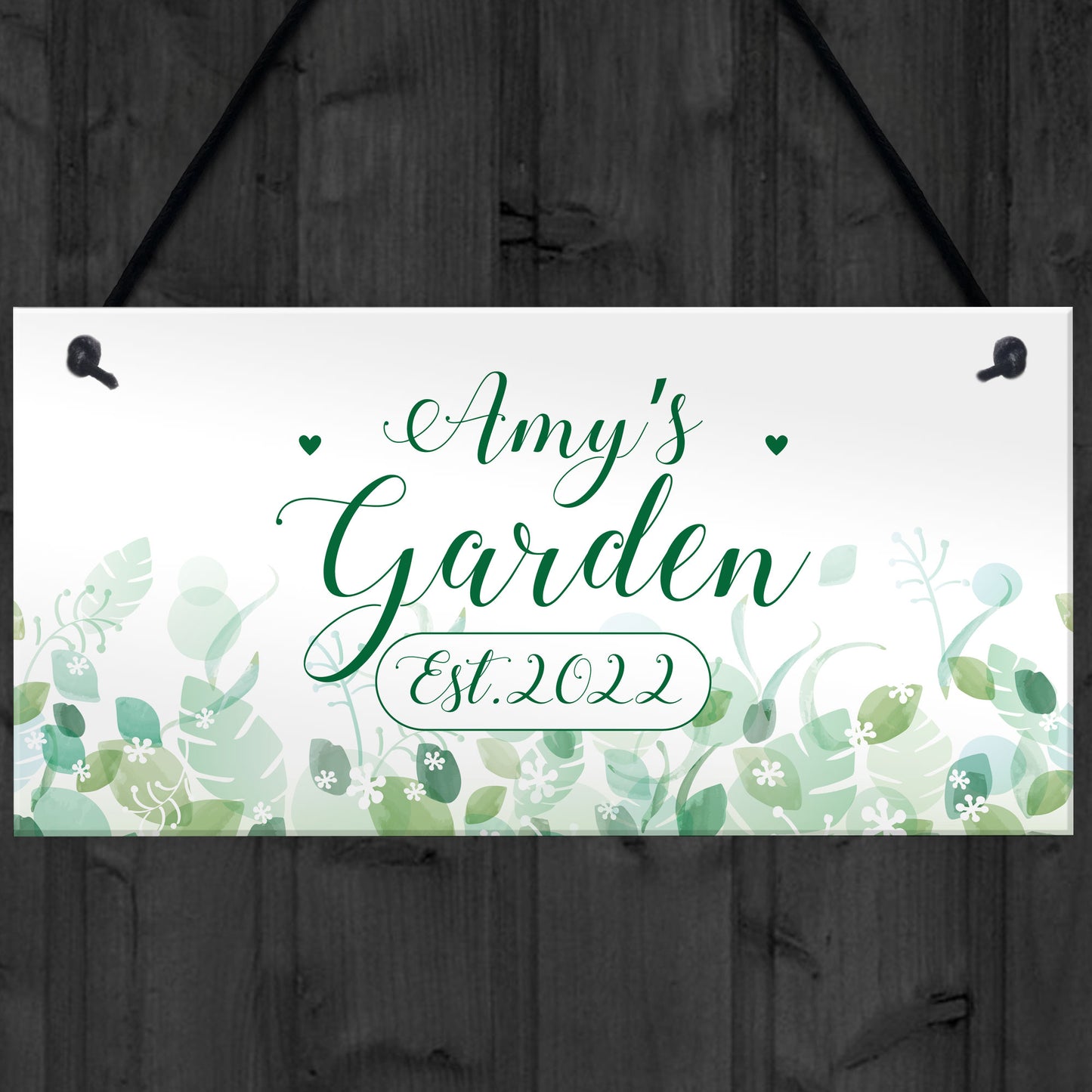 Novelty Garden Signs And Plaques Personalised Hanging Wall Sign