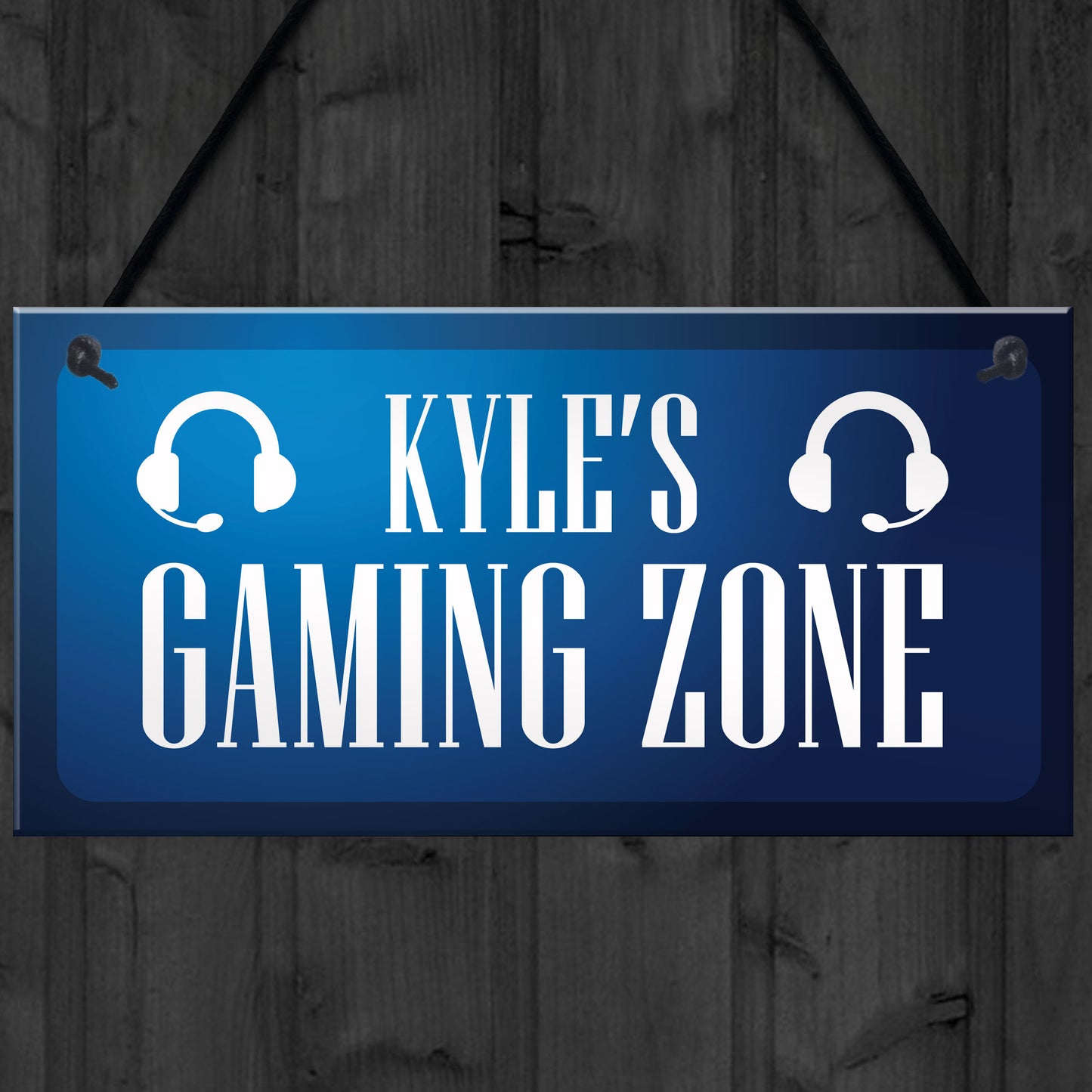 Personalised Gaming Zone Sign Gift For Boys Bedroom Novelty Gift