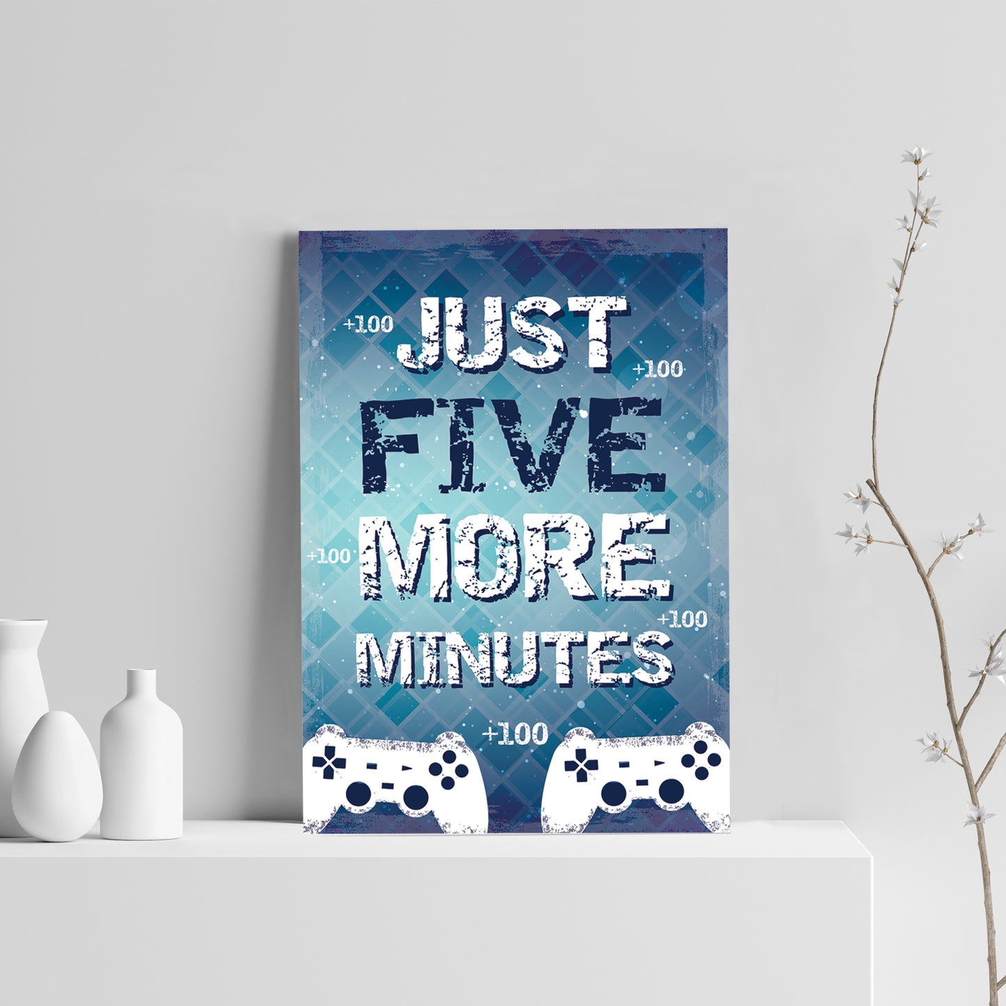 Boys Bedroom Wall Art Playstation Fan Gaming Print Gift For Son