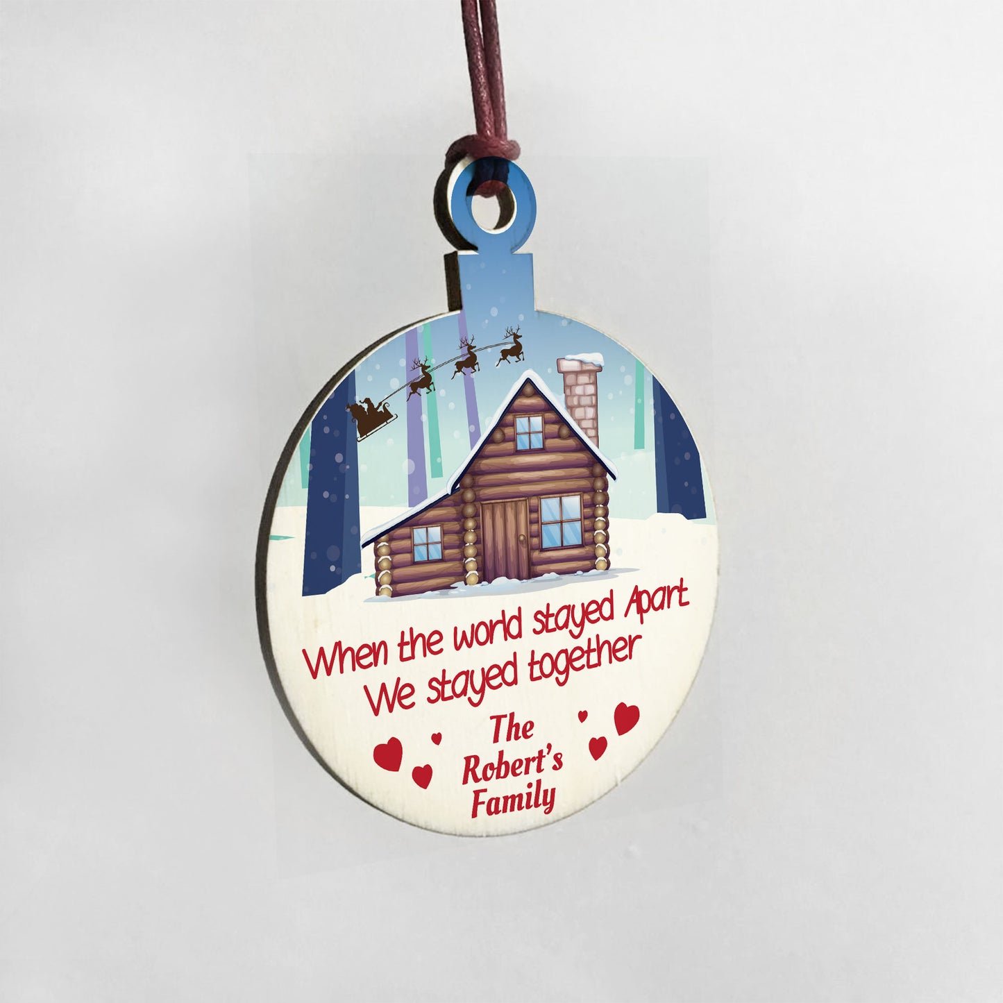 Personalised Hanging Bauble For tree decoration