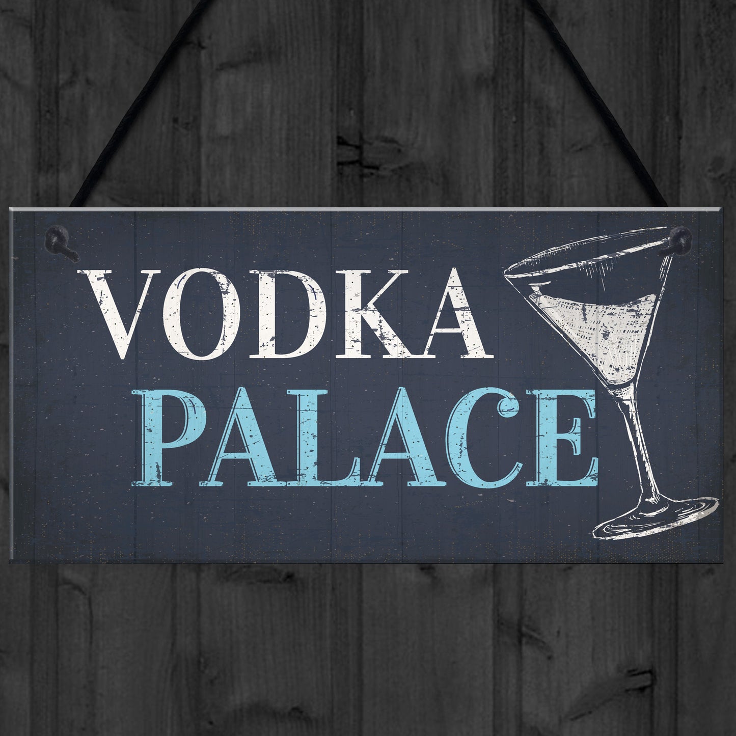 Vodka Palace Alcohol Gift Man Cave Home Bar Pub Plaque Sign