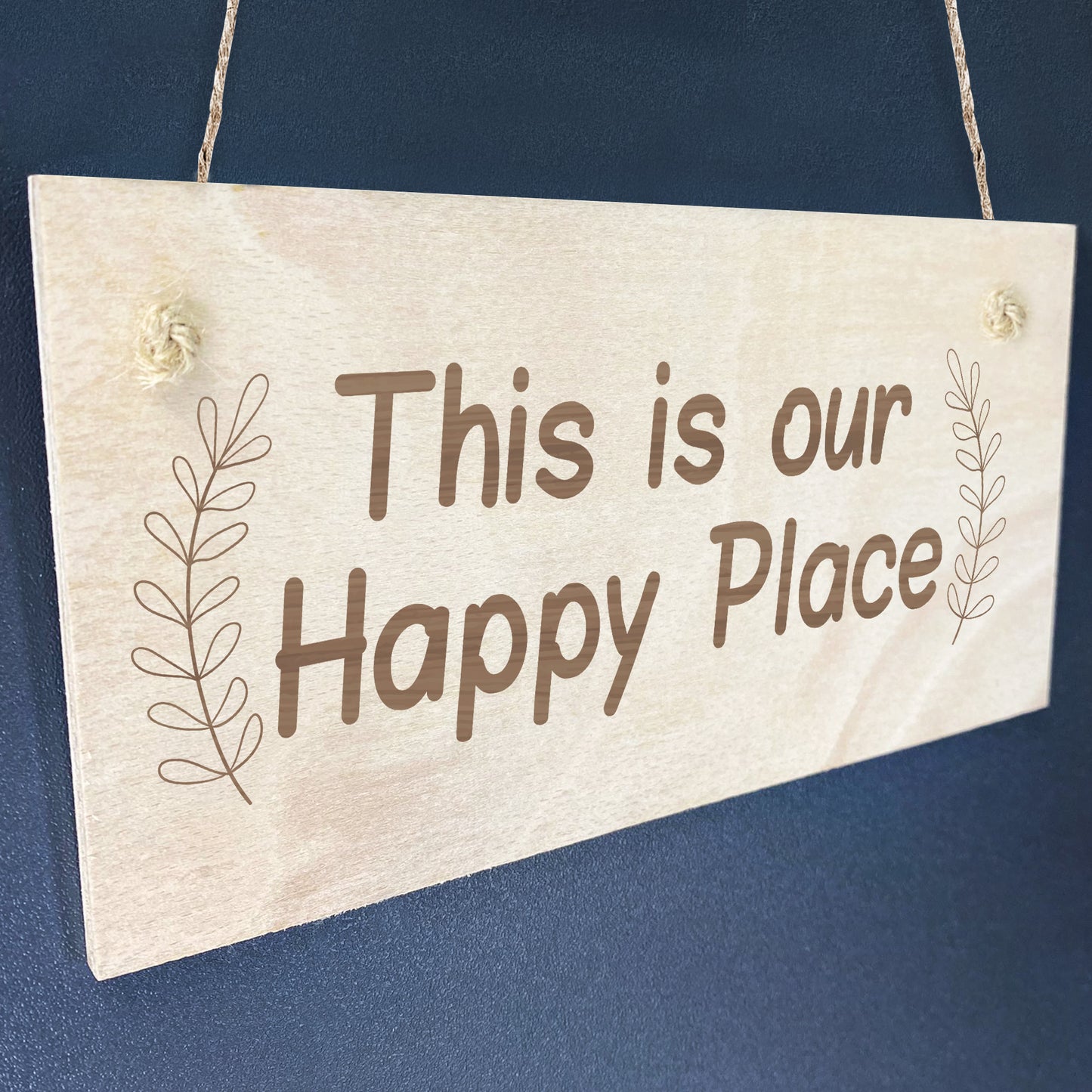 Garden Signs And Plaques Wood Sign Happy Place Sign For Shed