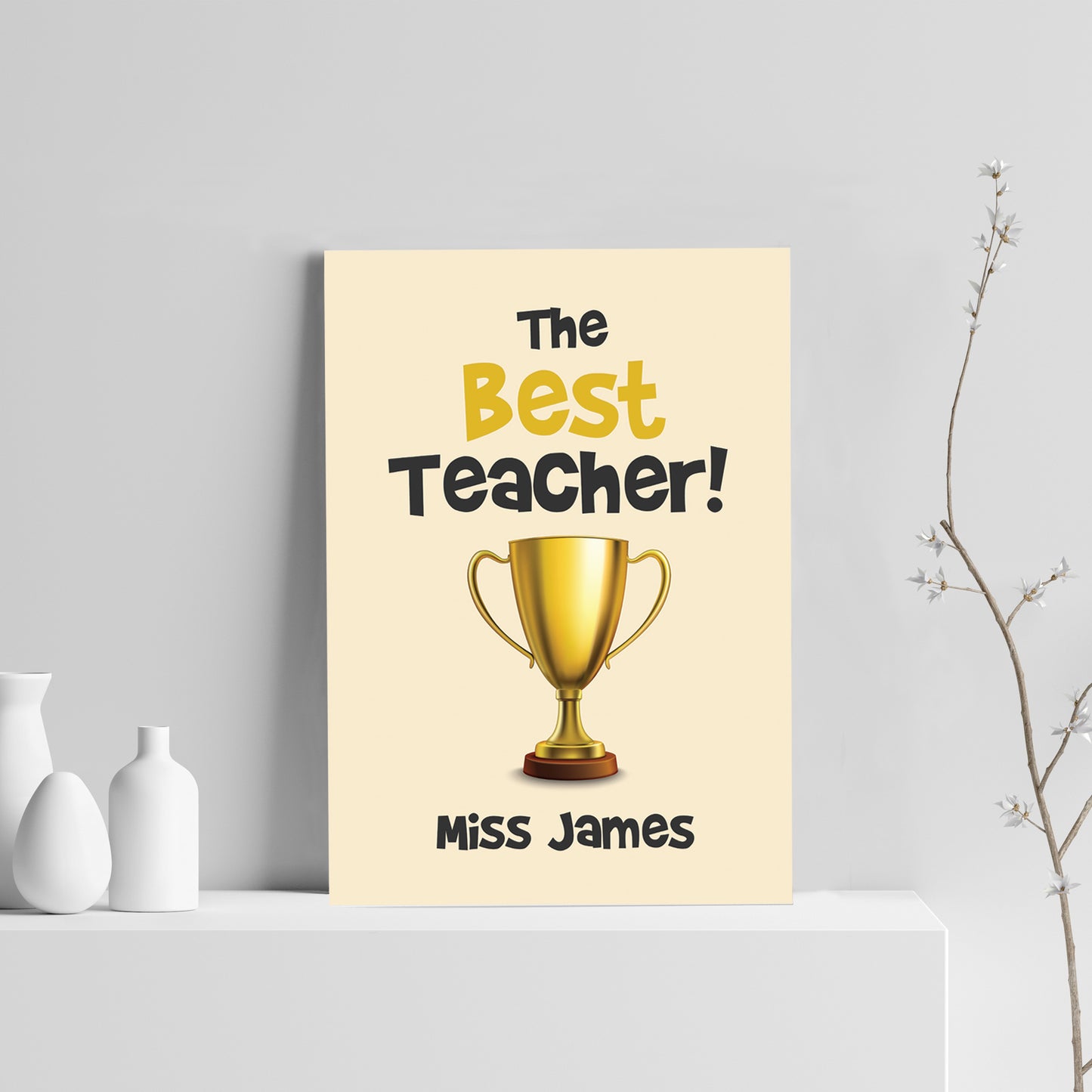 Best Teacher Print Personalised Gift For Teacher Leaving School