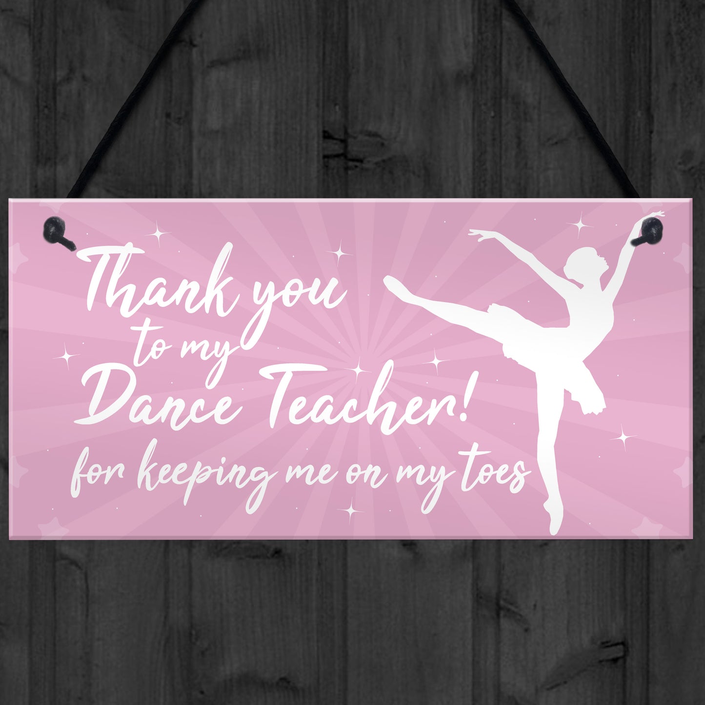 Thank You Dance Teacher Gift Hanging Plaque Goodbye Gift For Her