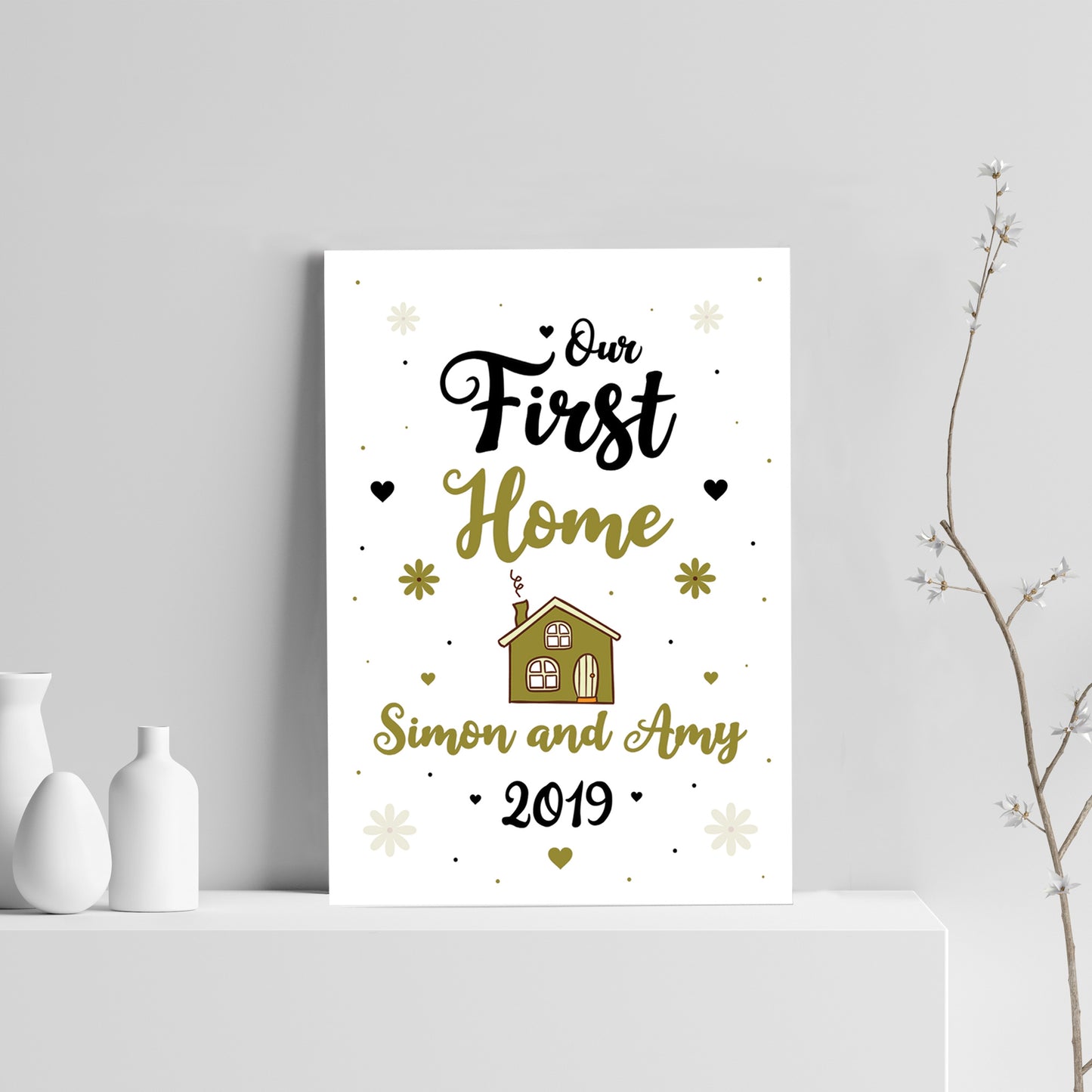 First Home Gift Personalised Print House Warming Gift Congrats