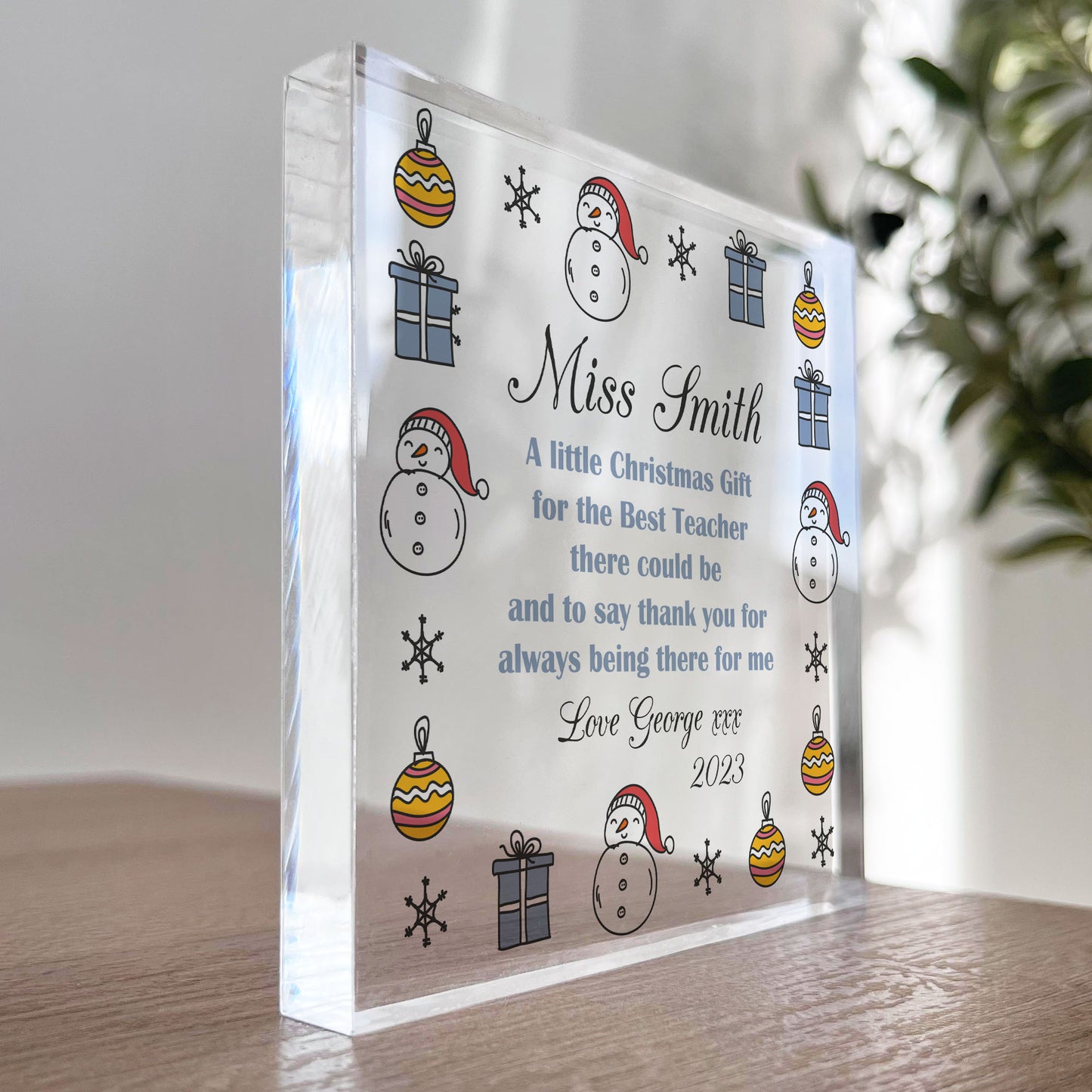 Personalised Best Teacher Gifts For Christmas Teacher Gifts