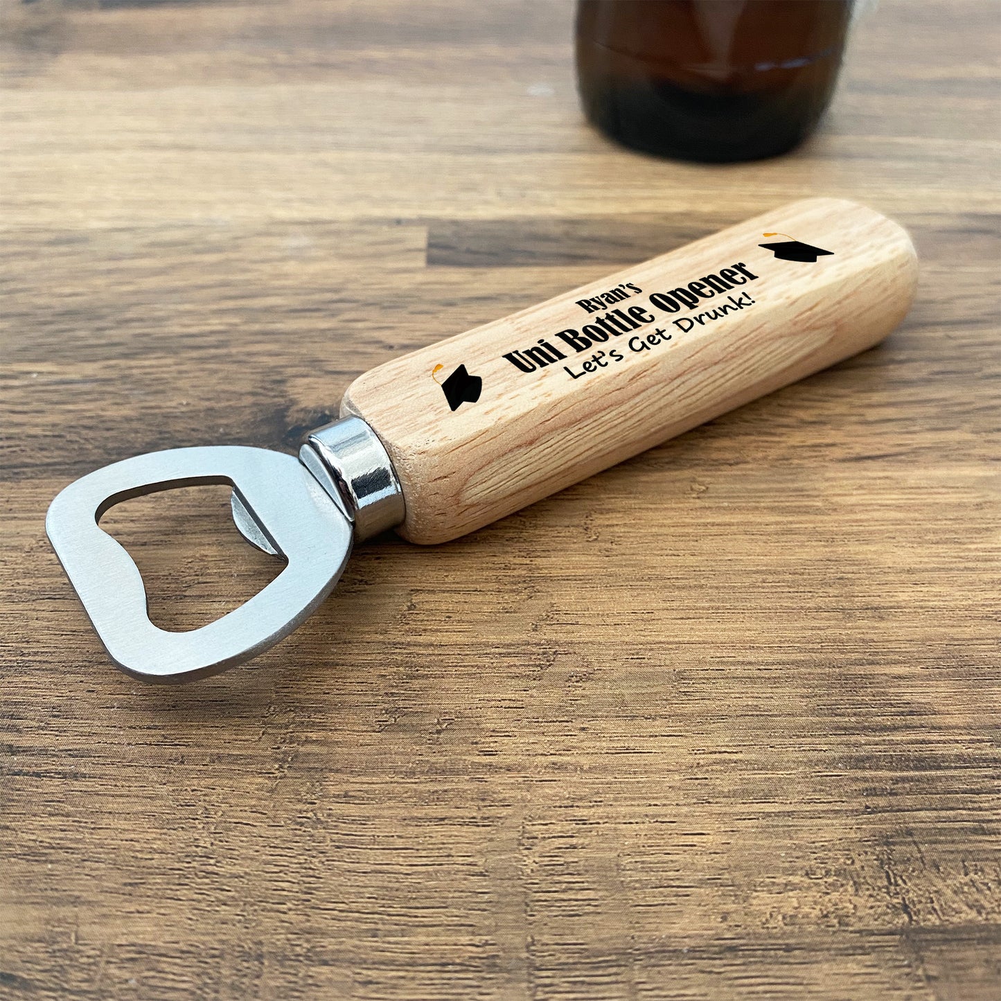 PERSONALISED Novelty Bottle Opener Uni Student Funny Gift