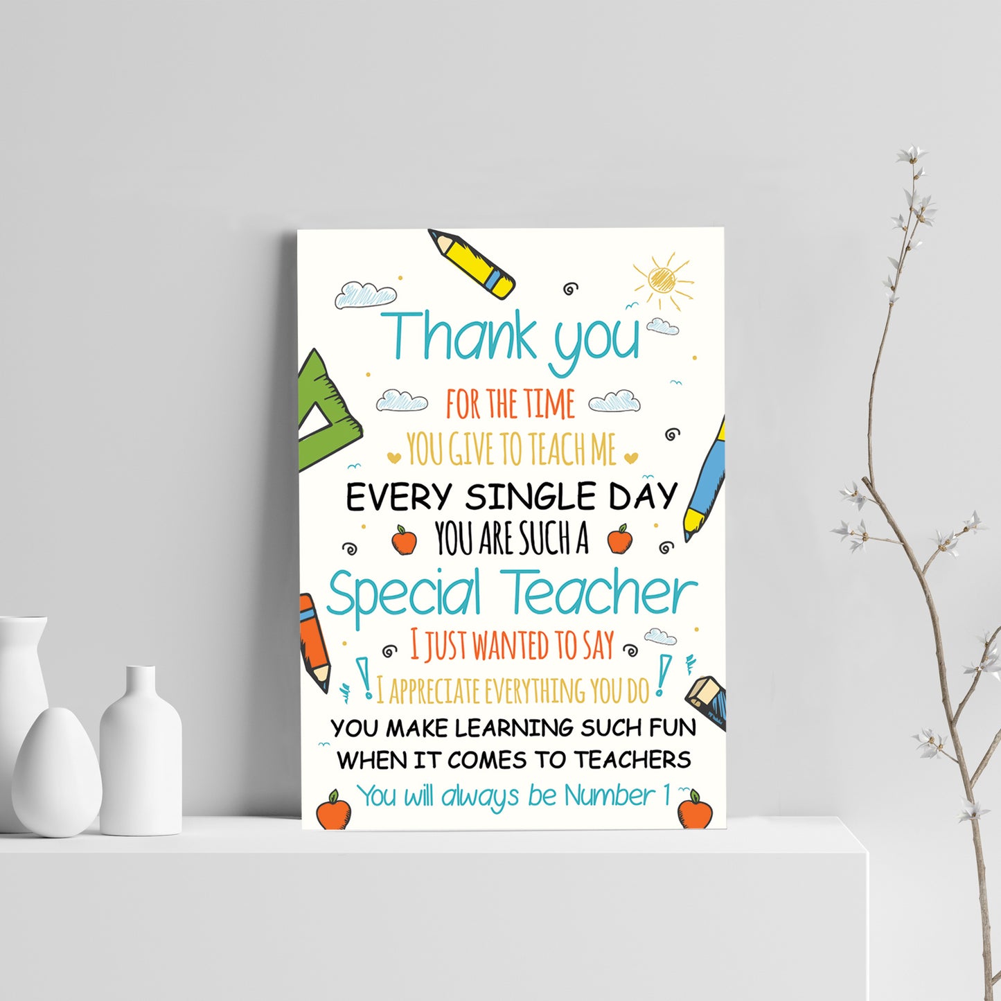 Leaving Gift For Teacher Teaching Assistant Thank You Poem