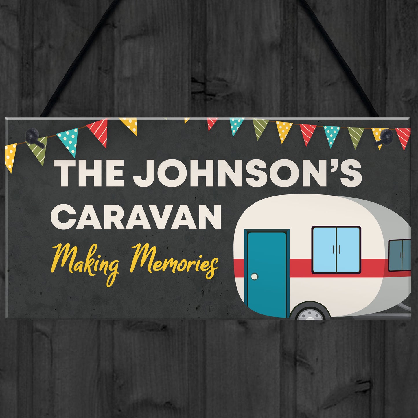 PERSONALISED Hanging Caravan Sign Caravan Accessories Gift