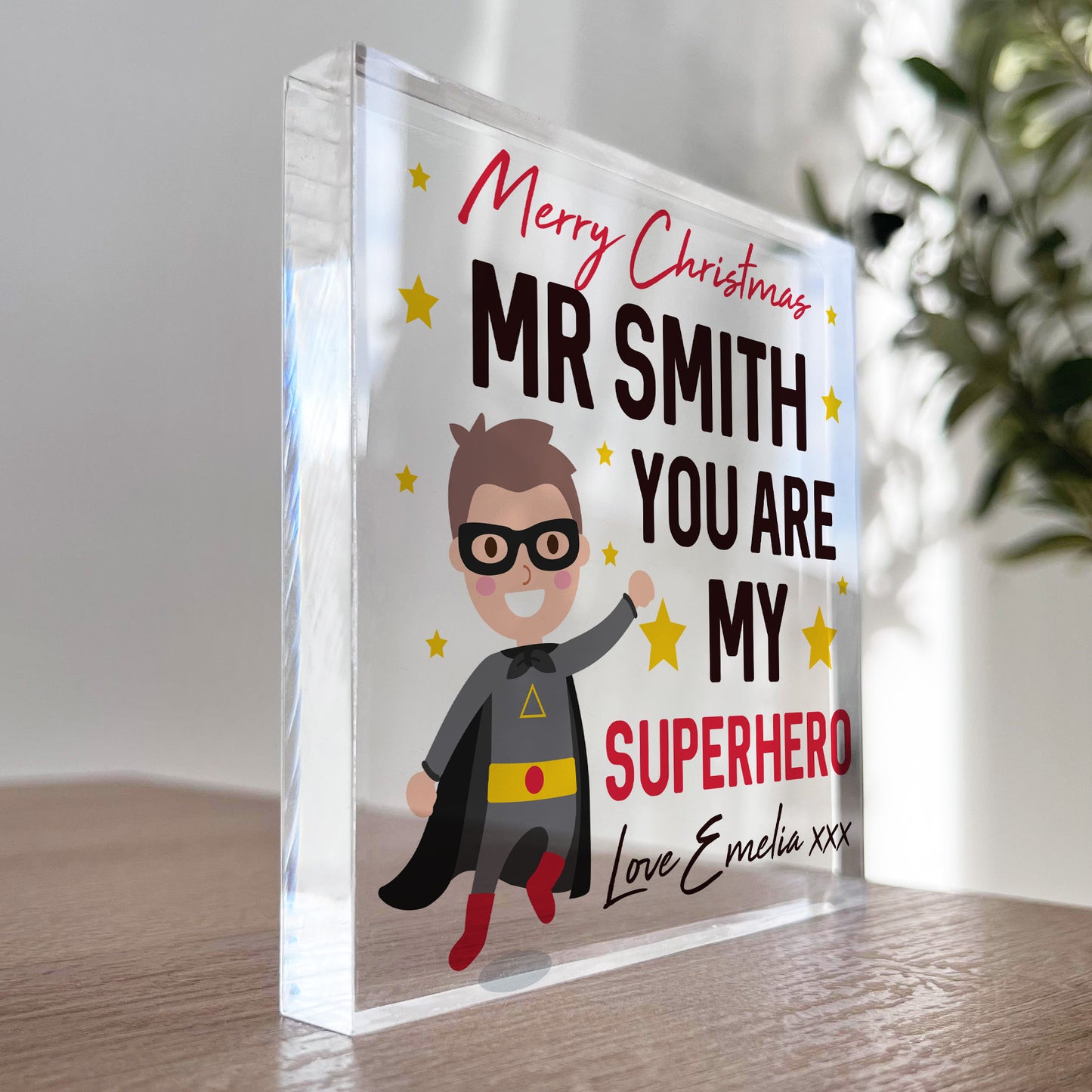 PERSONALISED Teacher Gifts For Men Superhero Gifts Teacher Gifts