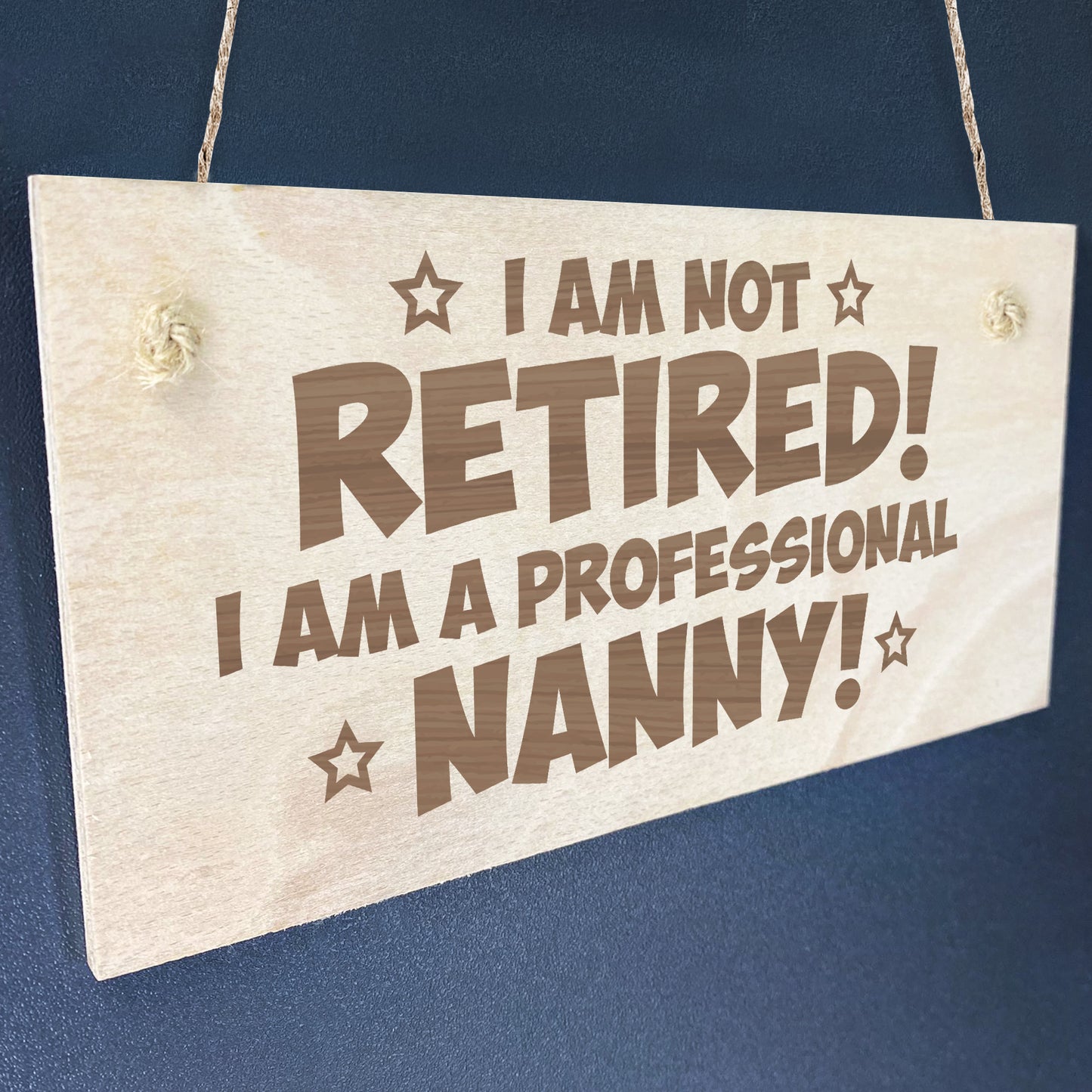 Funny Nanny Gifts Wooden Engraved Plaque Birthday Christmas Gift