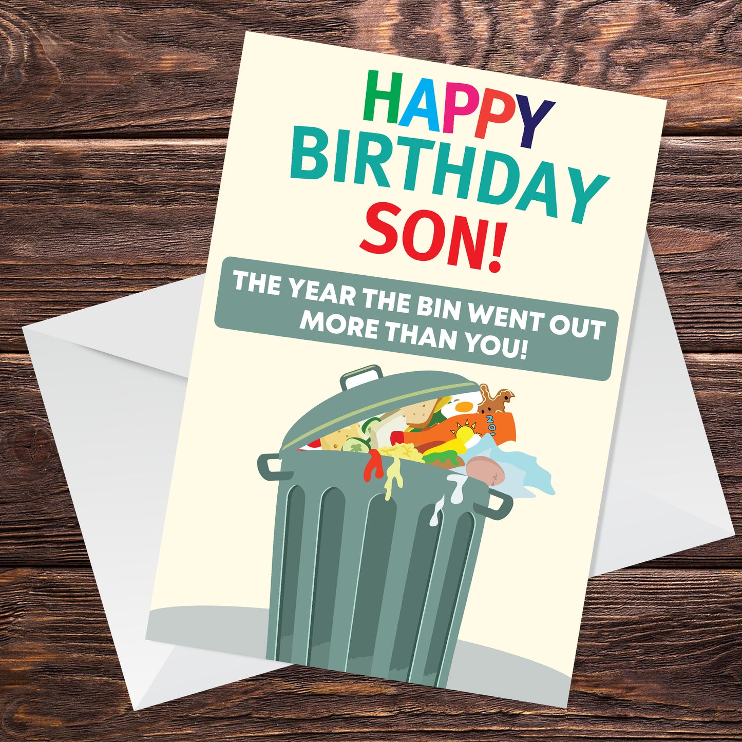 Funny Birthday Card For Son Lockdown Theme Novelty Card