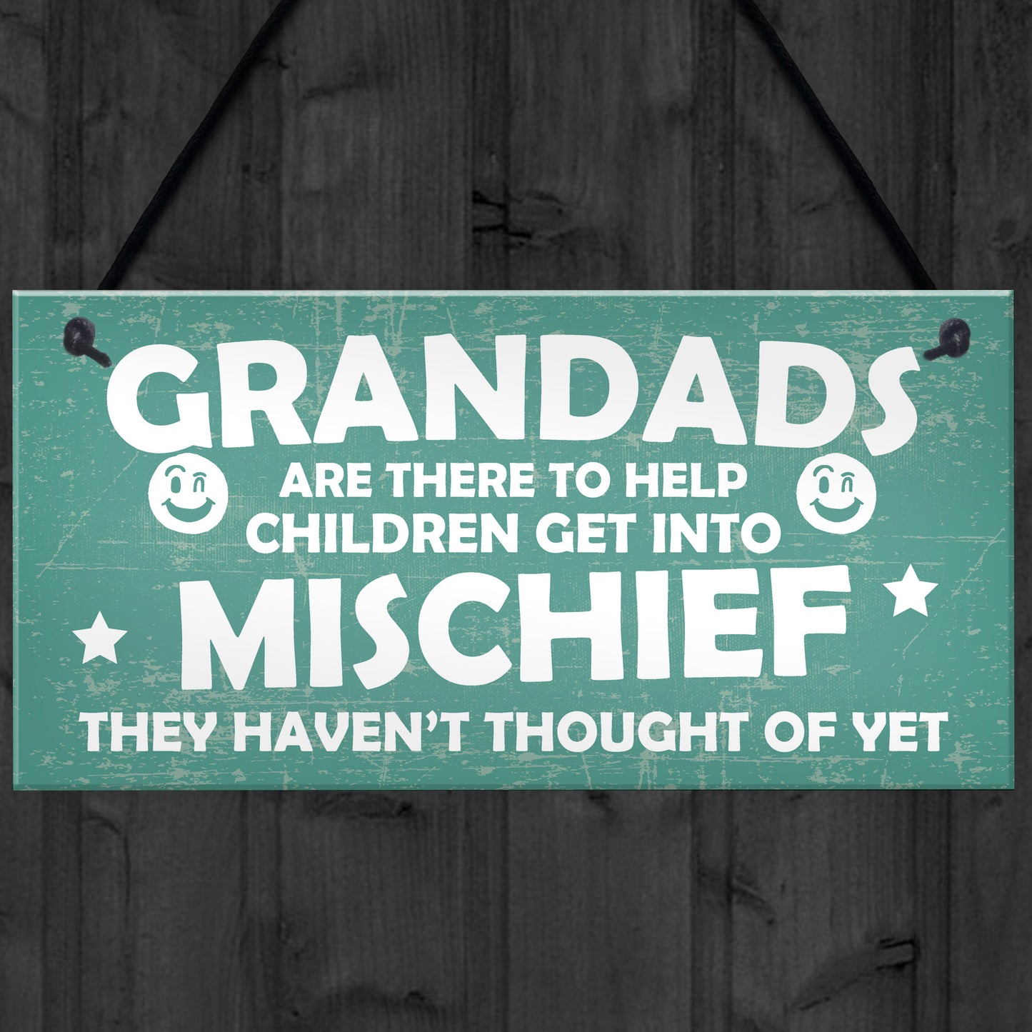 Funny Sign Grandad Birthday Gift Wall Plaque Fathers Day Gifts