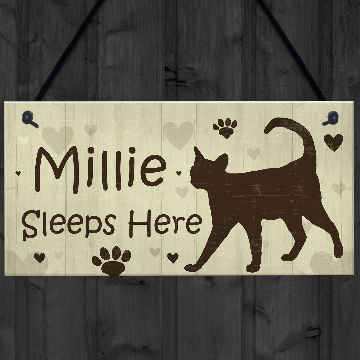 Cat Signs For Home Personalised Cat House Sign Door Plaques