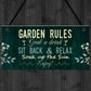 Garden Signs And Plaques Hanging Wall Door Sign Shabby Outside