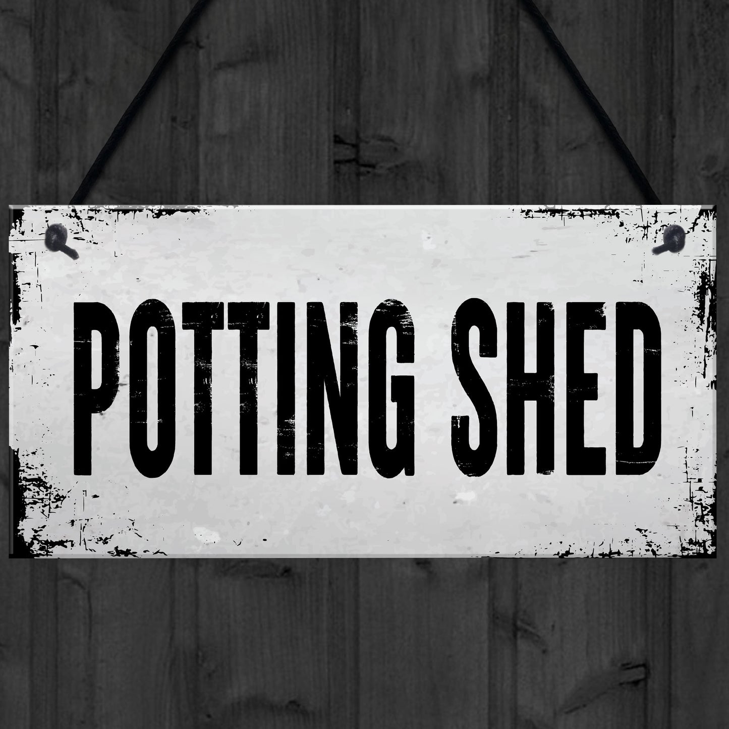 Novelty Potting Shed Sign For Garden Shed Greenhouse Home Decor