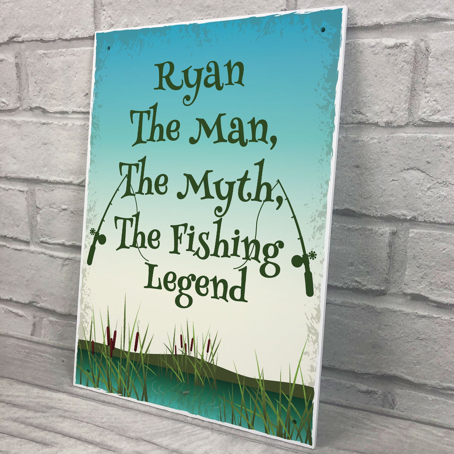 Personalised Fishing Sign Funny Fishing Gift For Fisherman Gift