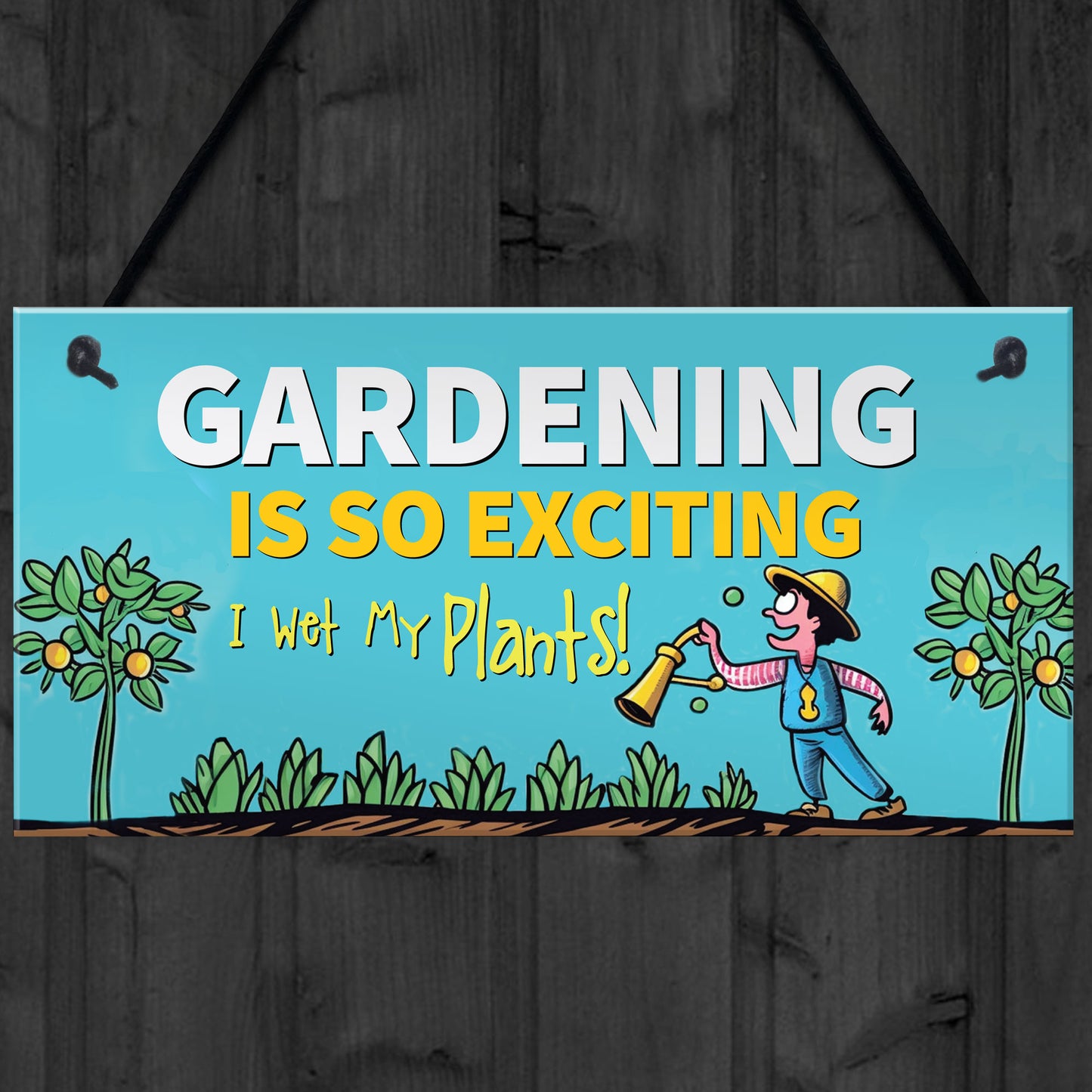 Gardening Gifts Sign Gardening So Exciting Funny Novelty Sign