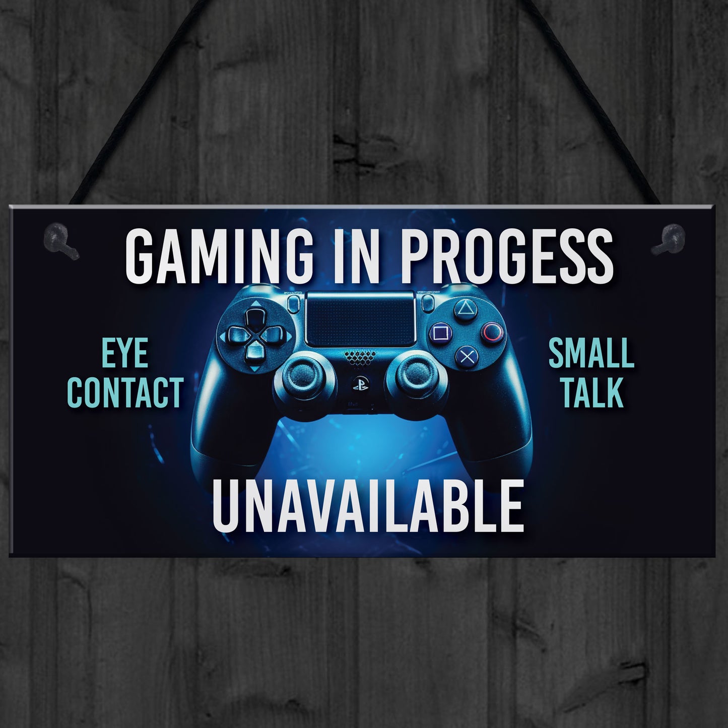 Funny Gaming In Progress Boys Bedroom Sign Gamer Gift For Son