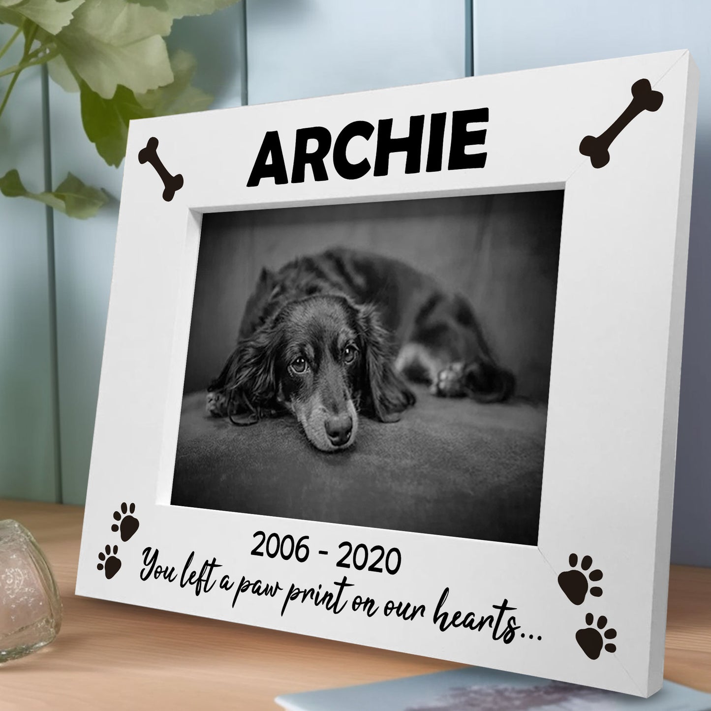 Memorial Photo Frame For Dog Personalised Photo Frame Keepsake