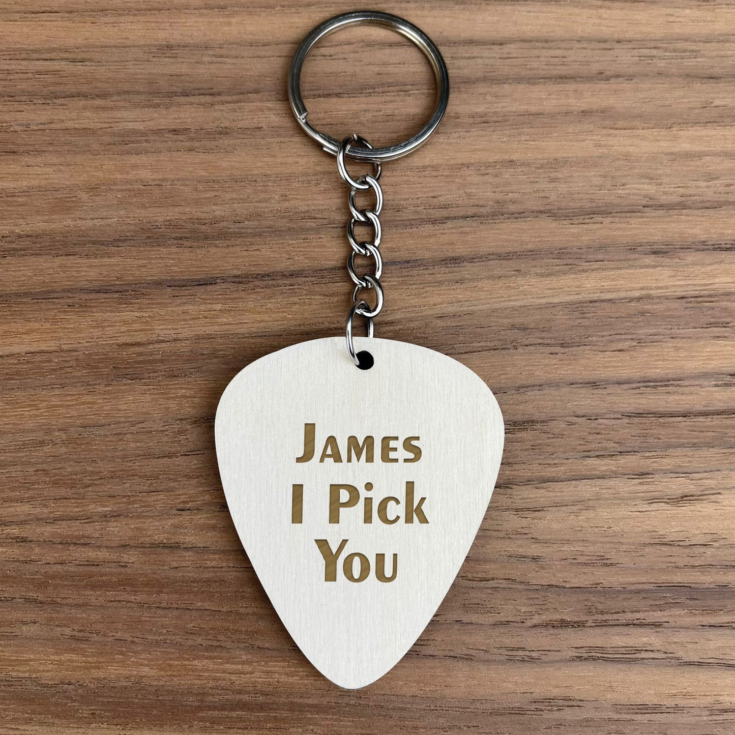 Personalised Guitar Plectrum Pick I PICK YOU Engraved Birthday