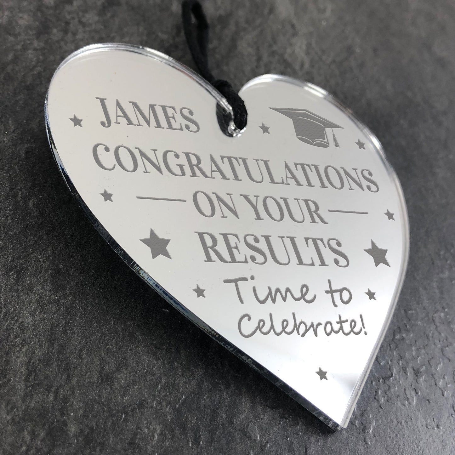 Graduation Gift Engraved Heart Memory Keepsake Personalised