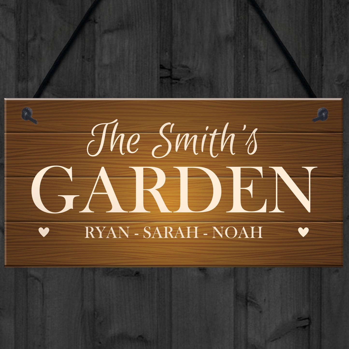 Garden Signs And Plaques Hanging Door Wall Sign Personalised