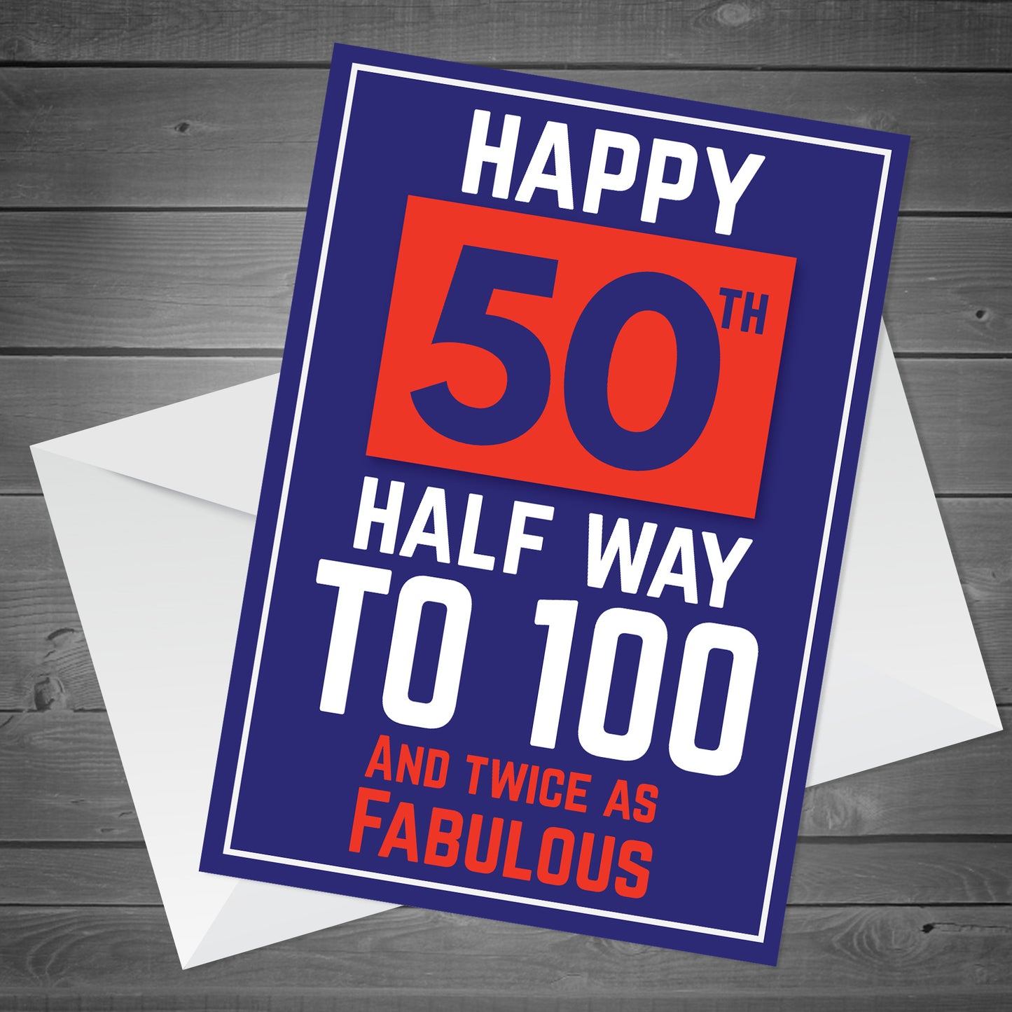 Funny 50th Birthday Gift for Women and Men Turning 50 Years Old