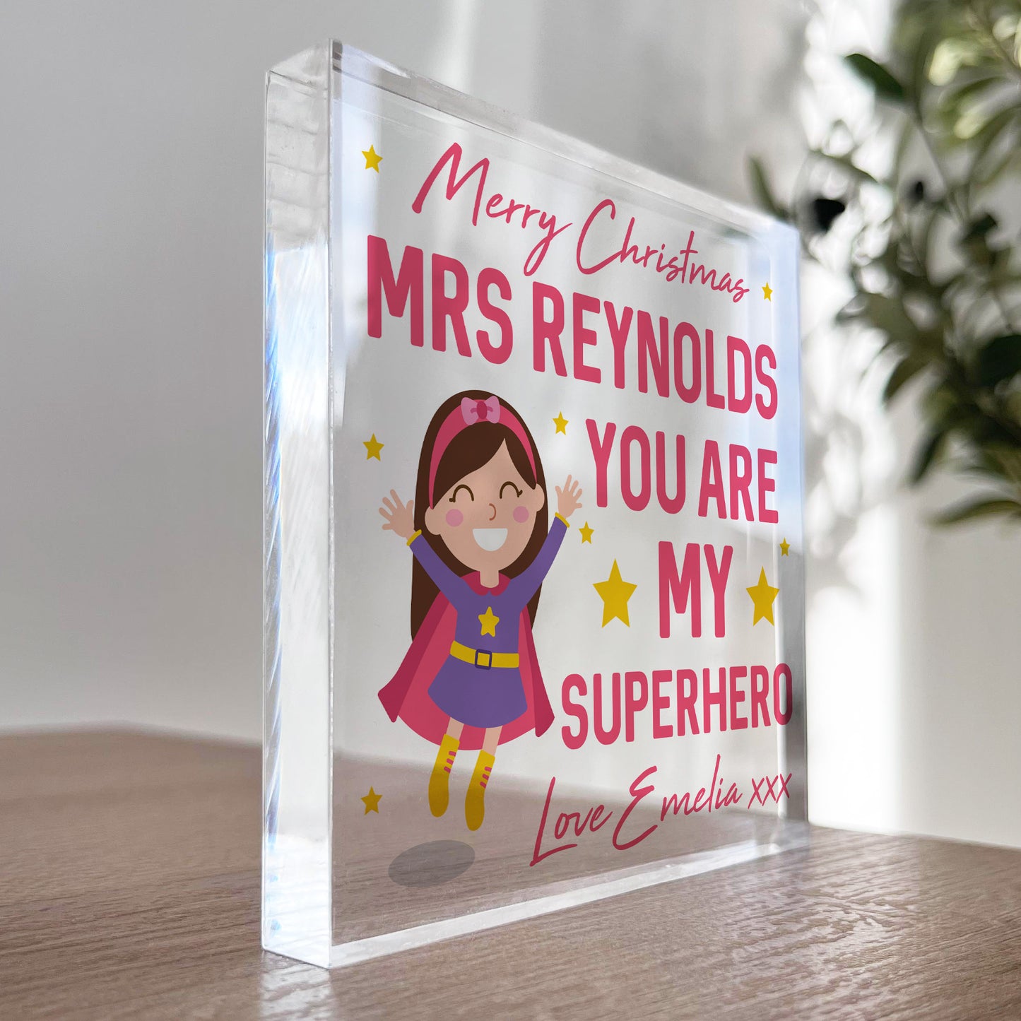 PERSONALISED Teacher Gift For Women Superhero Gifts Teacher Gift