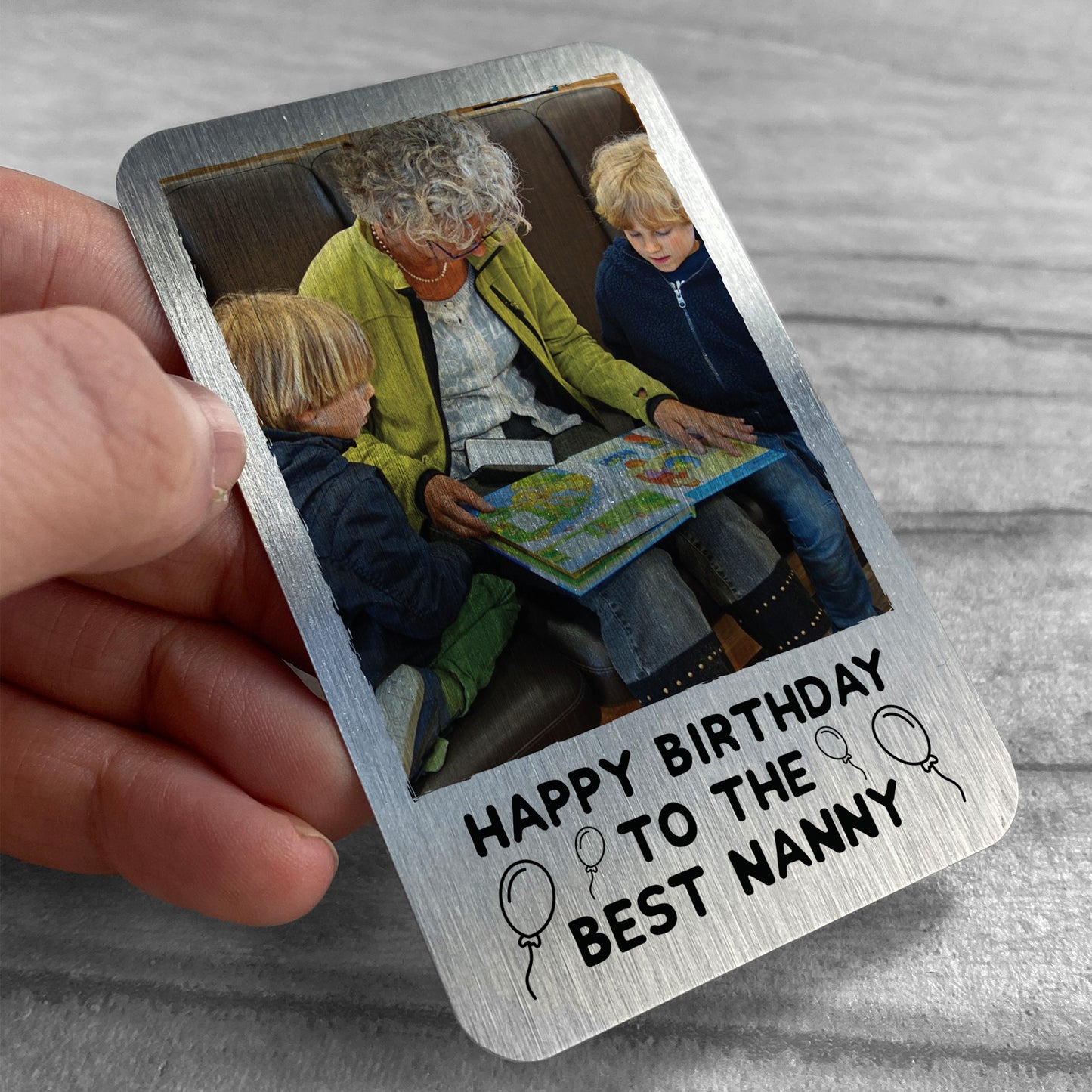 Happy Birthday To The Best Nanny Personalised Card Gift