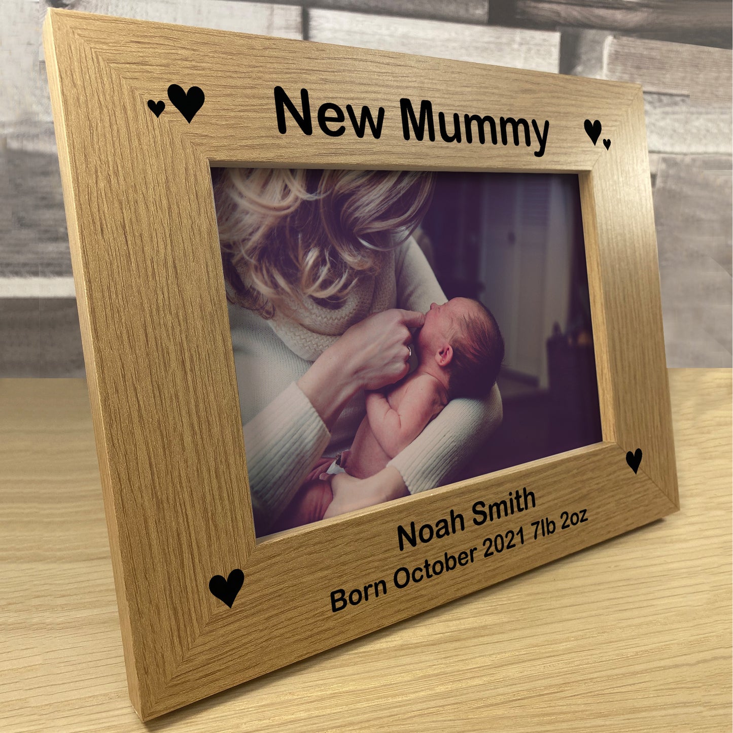 1st Mothers Day Gift For Mum Personalised Photo Frame New Baby