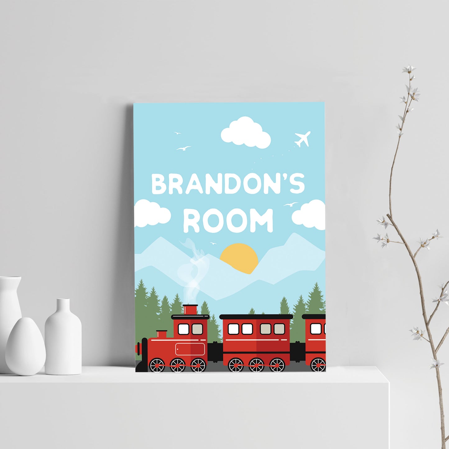 PERSONALISED Bedroom Sign Boys Bedroom Boys Nursery Decor