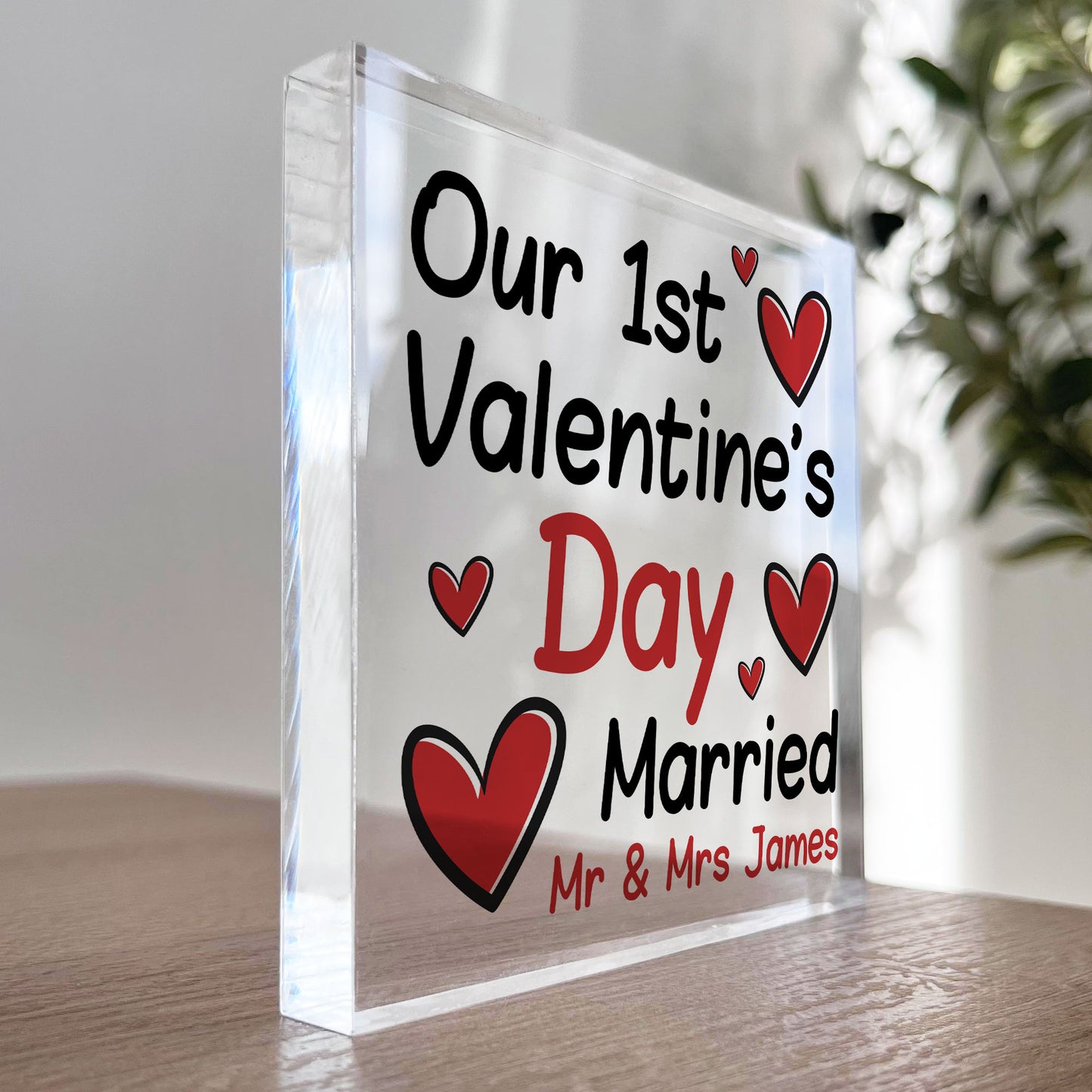 1st Valentines Day Married Gift Personalised Valentines Gift